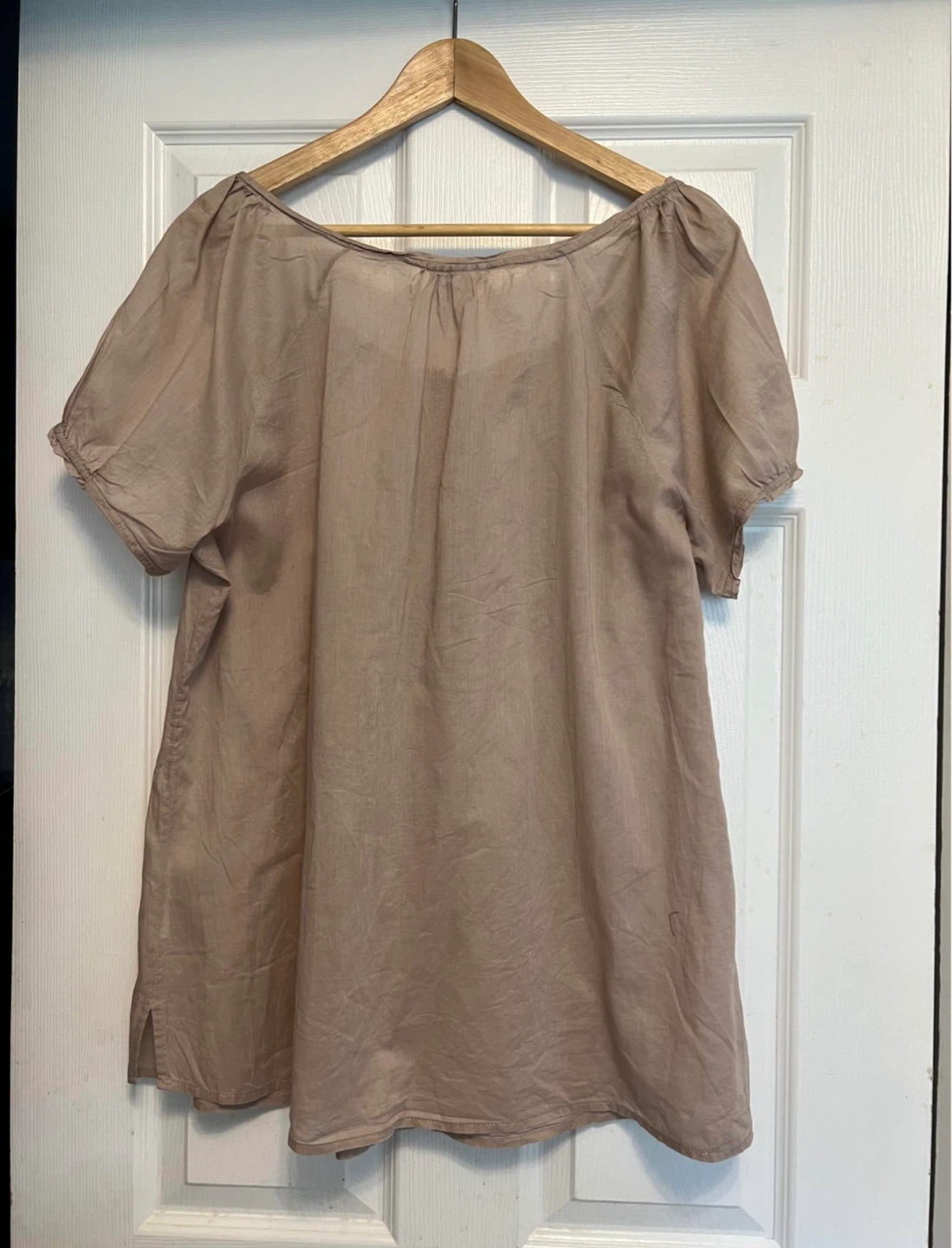 Short Sleeve Button-Up Top - photo 2
