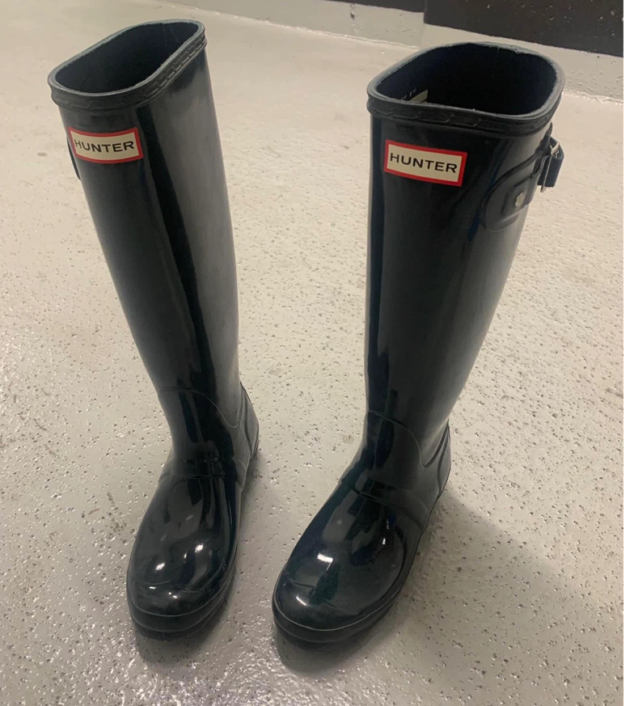 Green Hunter Boots - size US 6 - photo 2