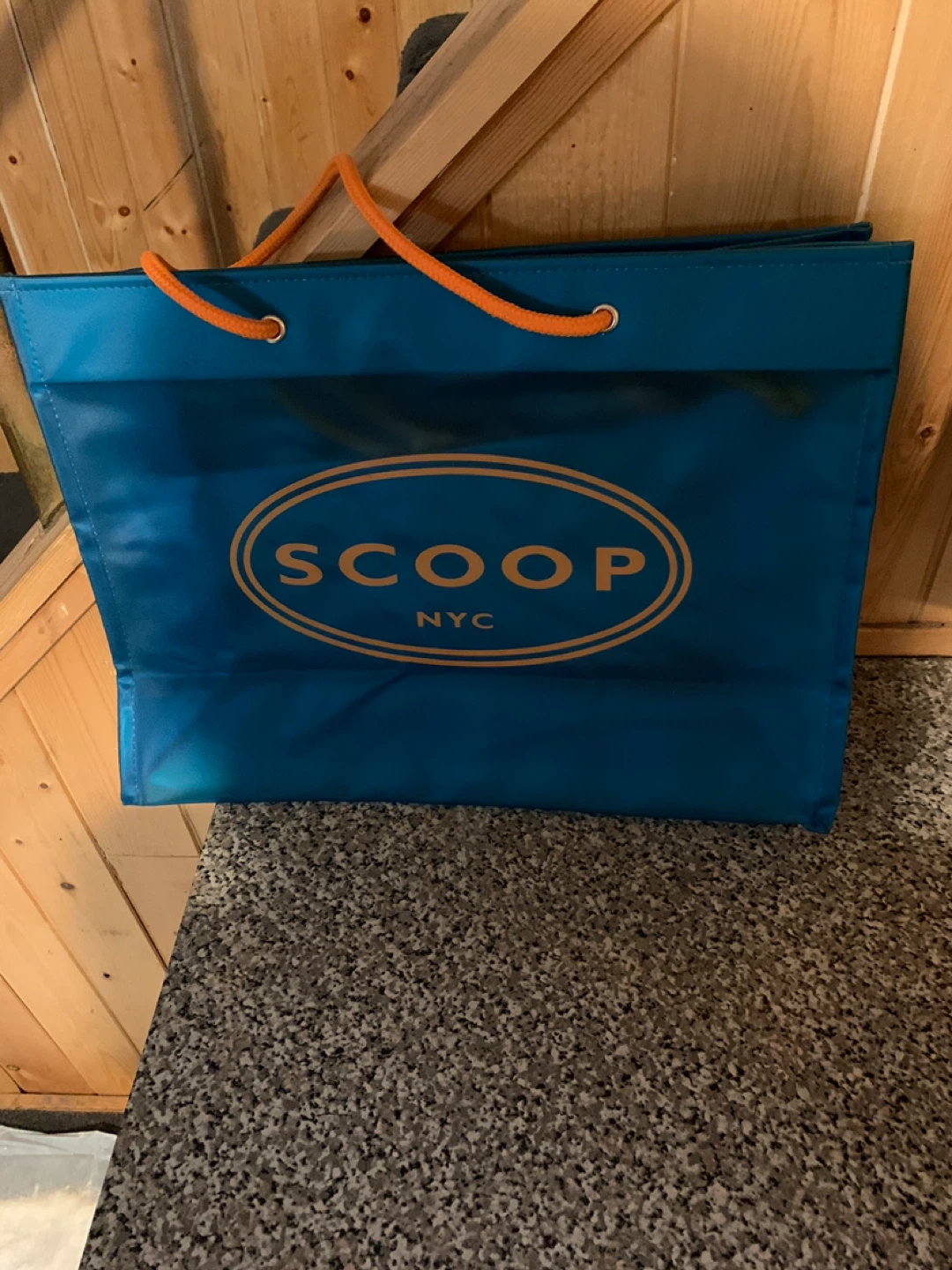 SCOOP NYC Blue Shopping Tote Bag
