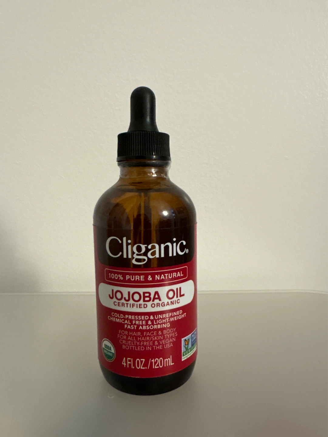 Cliganic Organic Jojoba Oil - 4 Fl Oz / 120ml