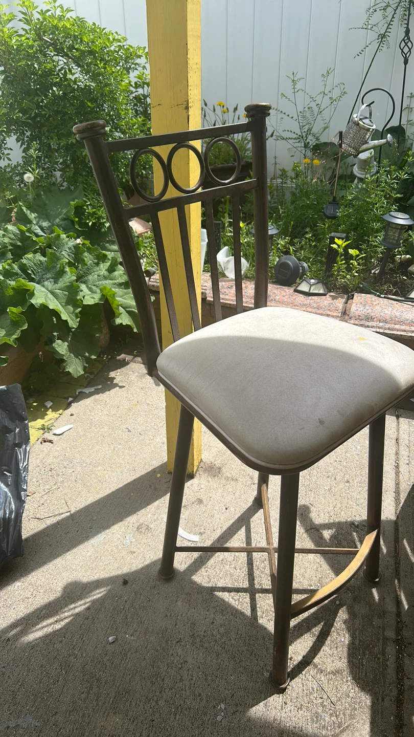 Metal Dining Chair with Padded Seat - photo 5