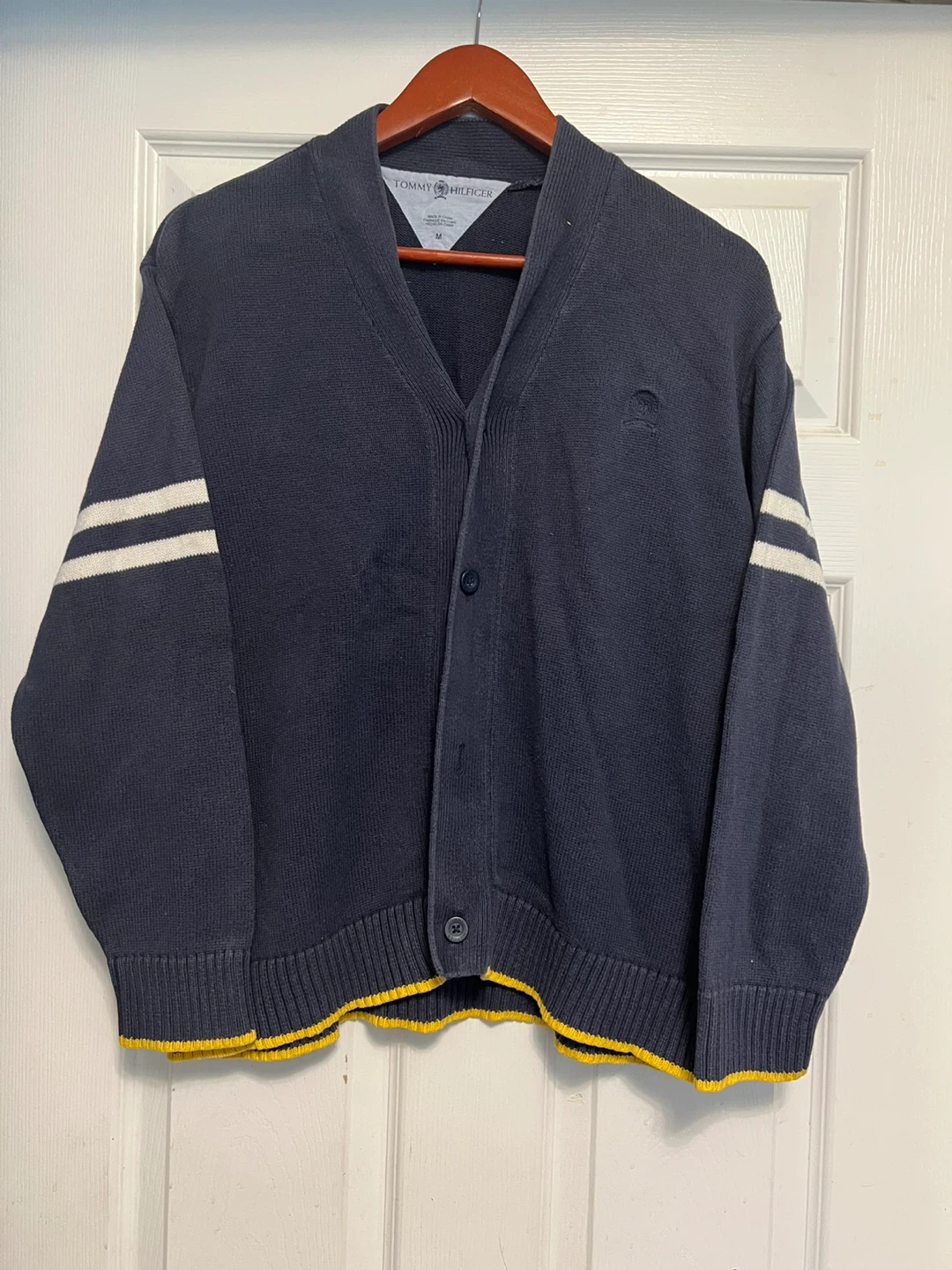 Tommy Hilfiger Navy Cardigan with Stripes