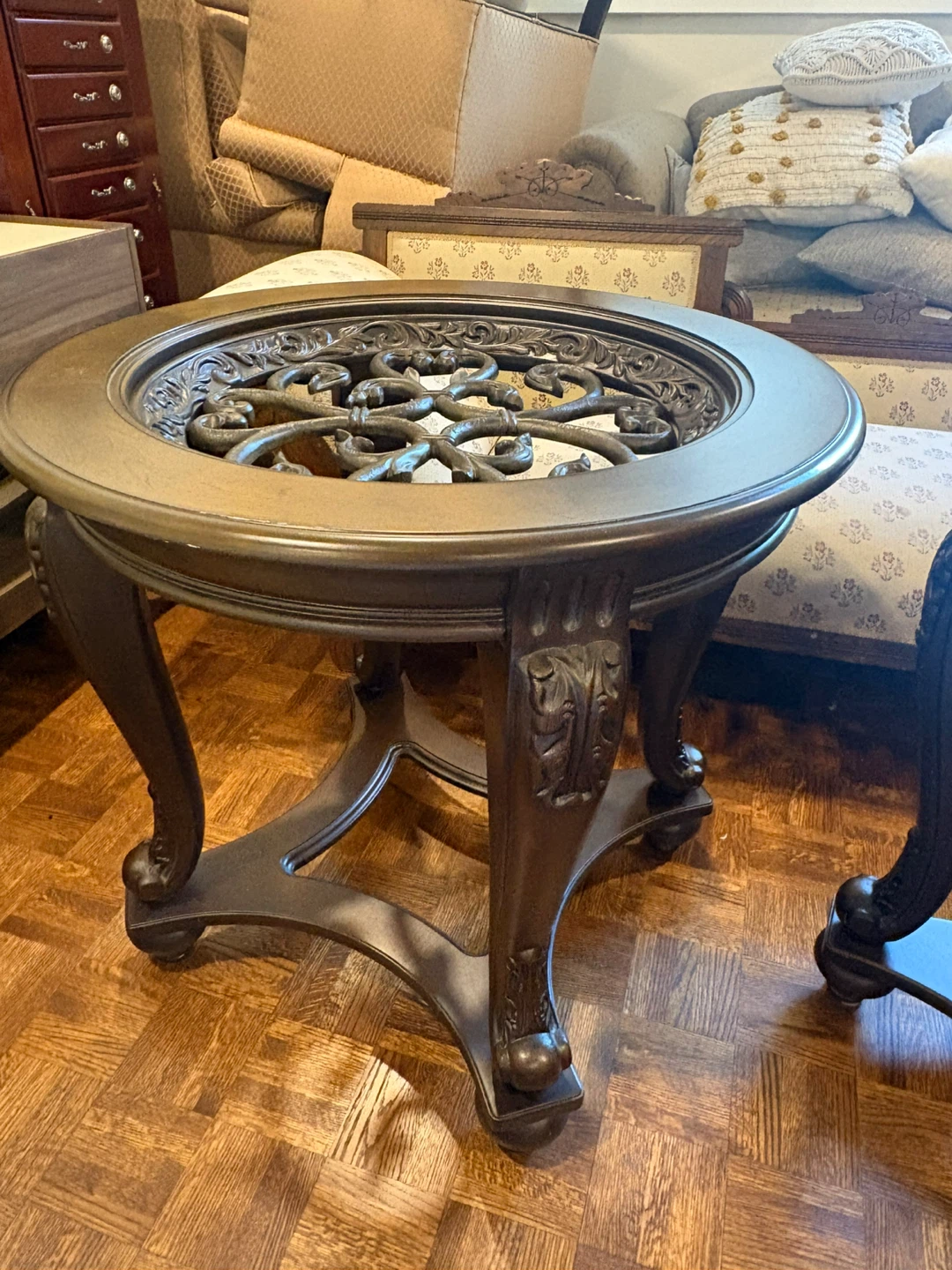 Ashley Furniture Norcastle Round End Table Set - photo 4