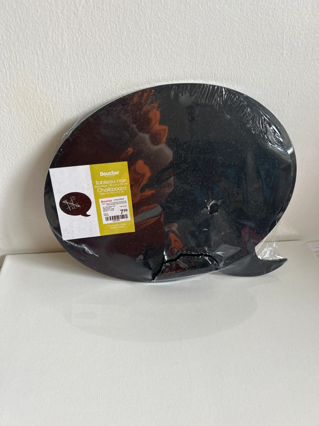 Bouclair Black Chalkboard Speech Bubble 11.75" x 13.75"