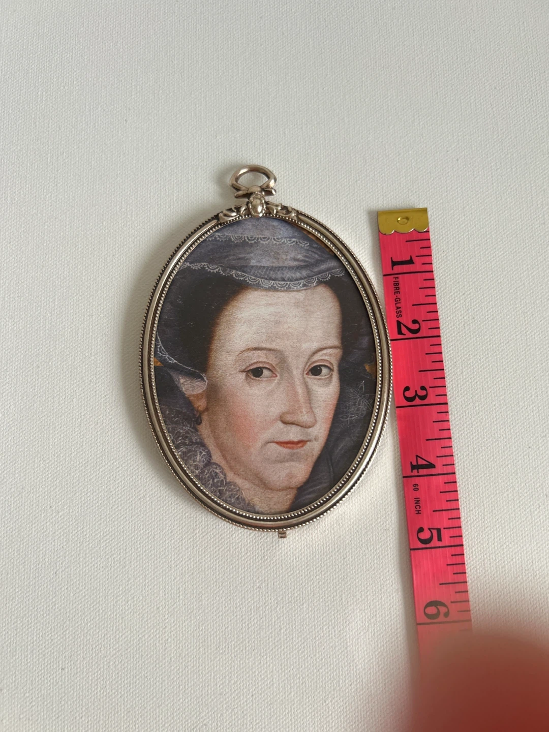 Vintage Silver-Plated Portrait Miniature