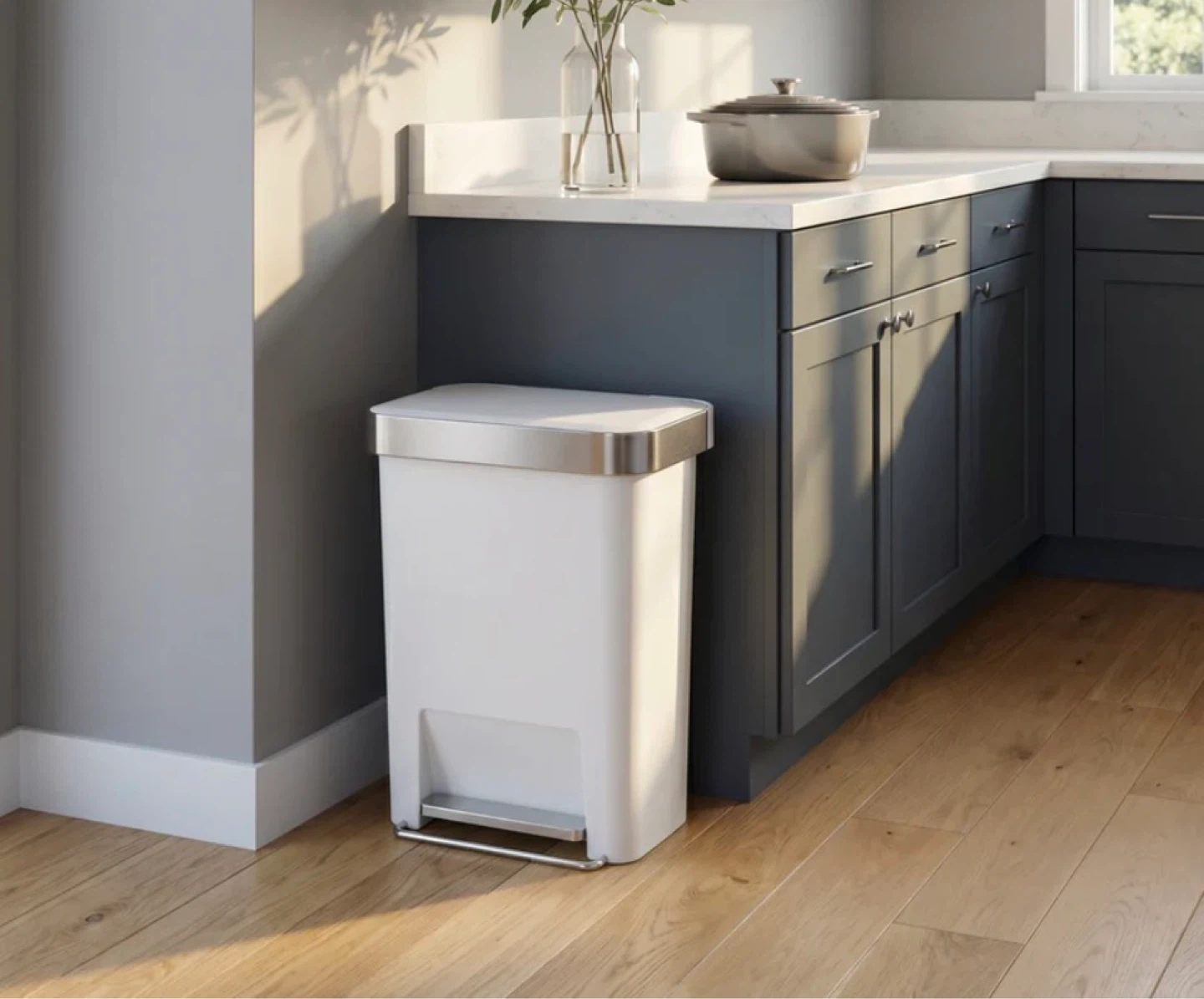 *New* 45L Trash Step Can-(Simple Human) - photo 3