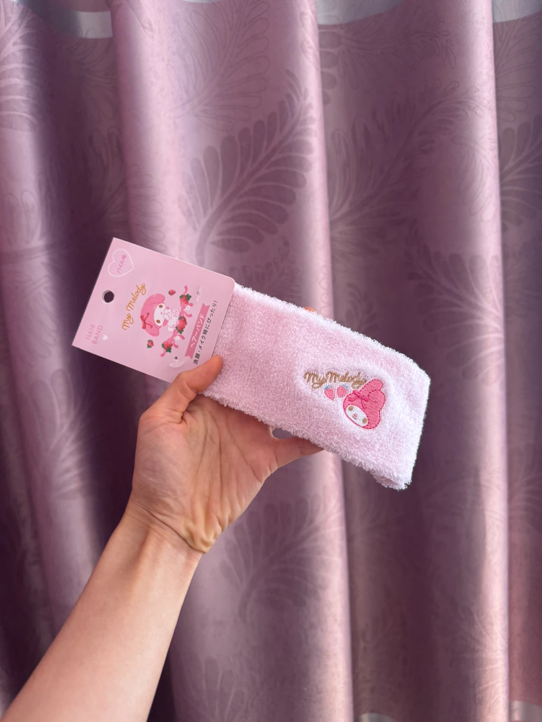 My Melody Pink Terry Cloth Hair Band