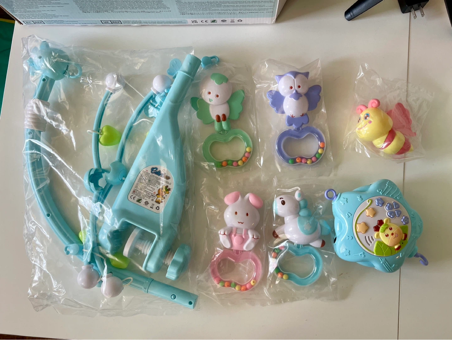 Baby Crib Toy with lights and music and rotating