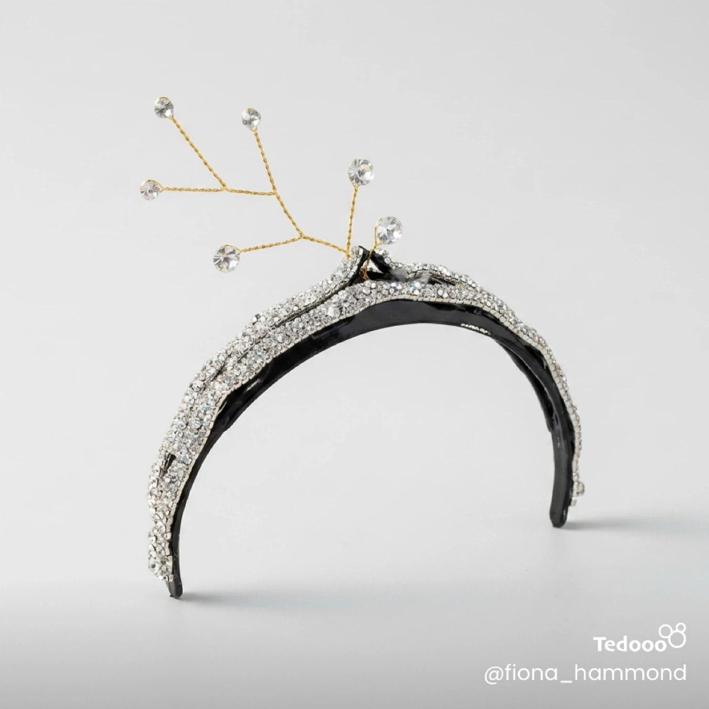 Sparkly Rhinestone Headband with Branch Detail