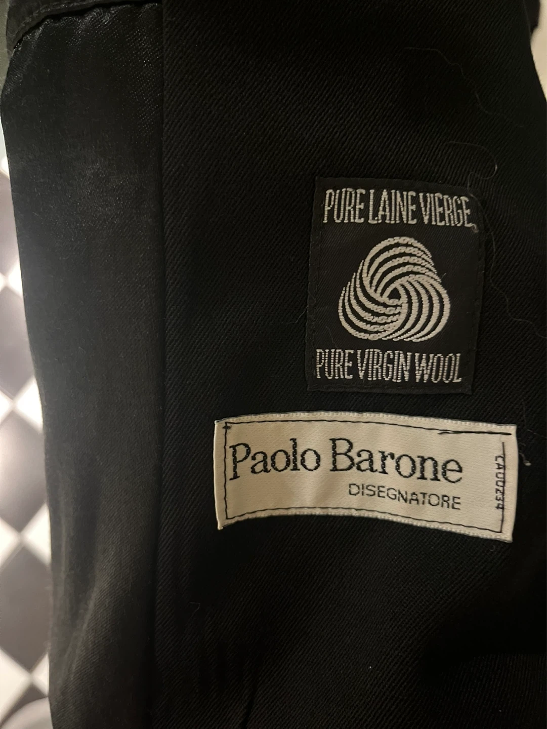 Paolo Barone Pure Virgin Wool Trench Coat
