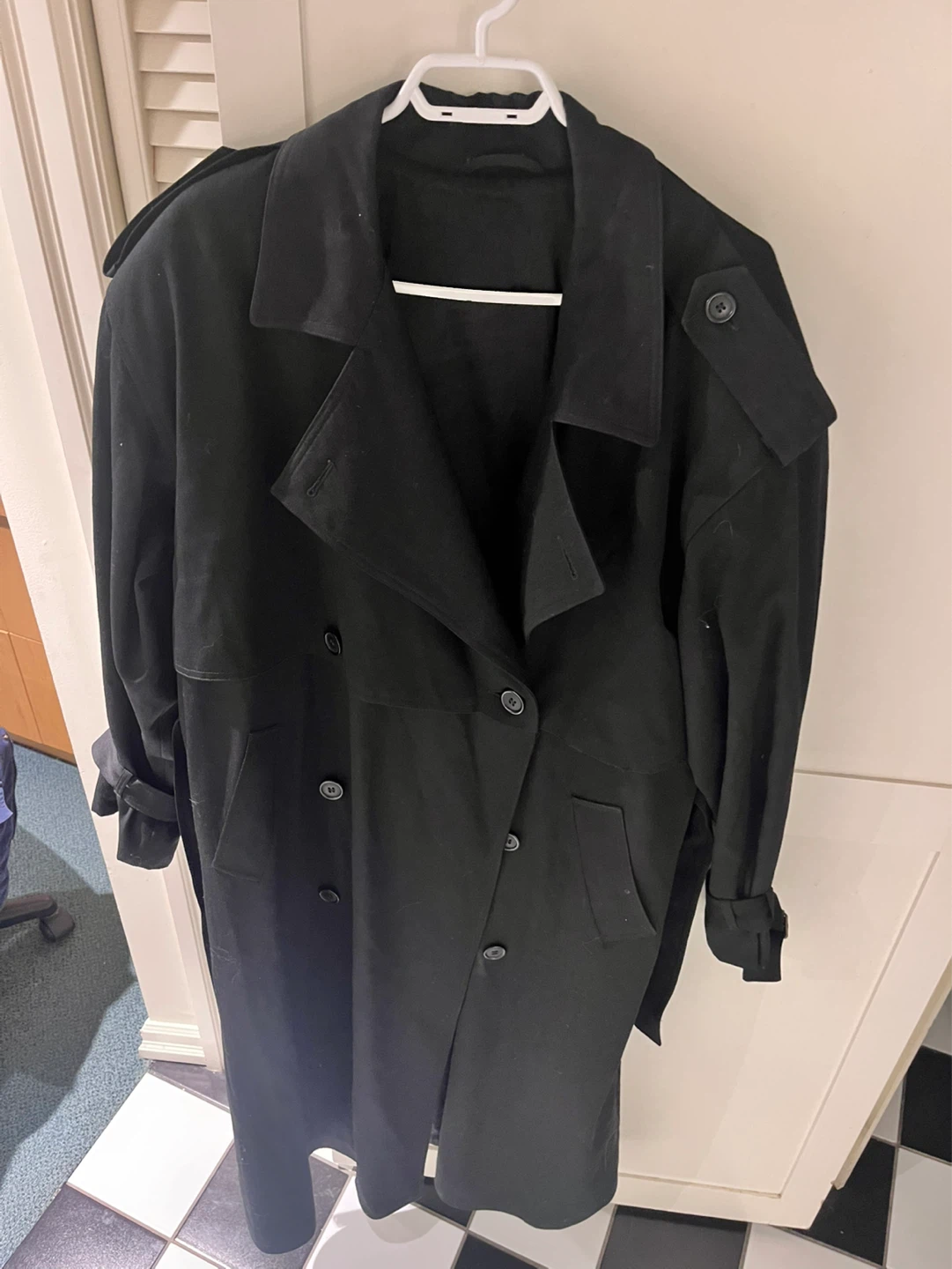 Paolo Barone Pure Virgin Wool Trench Coat - photo 4