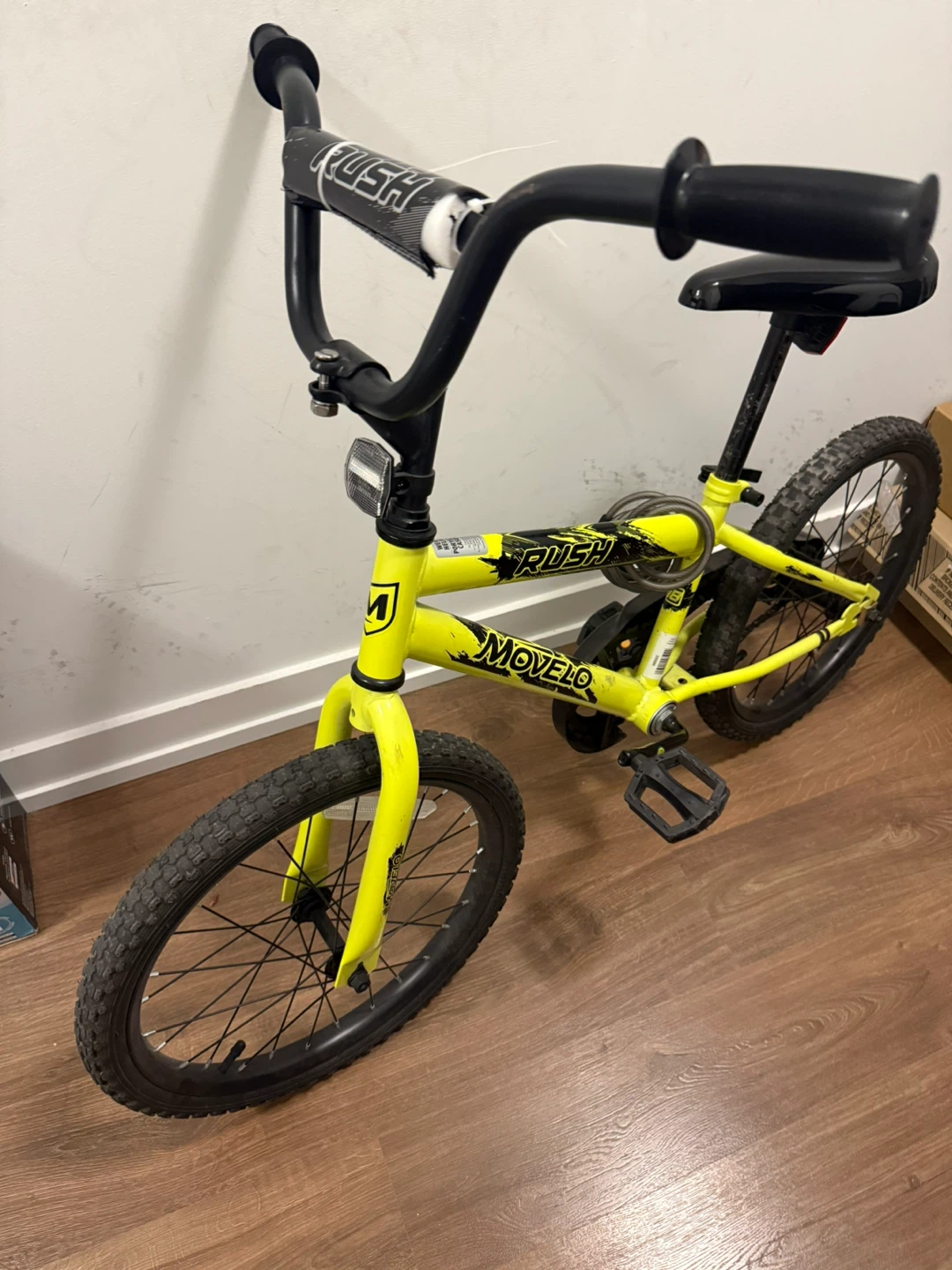 Yellow Movelo Rush BMX Bike