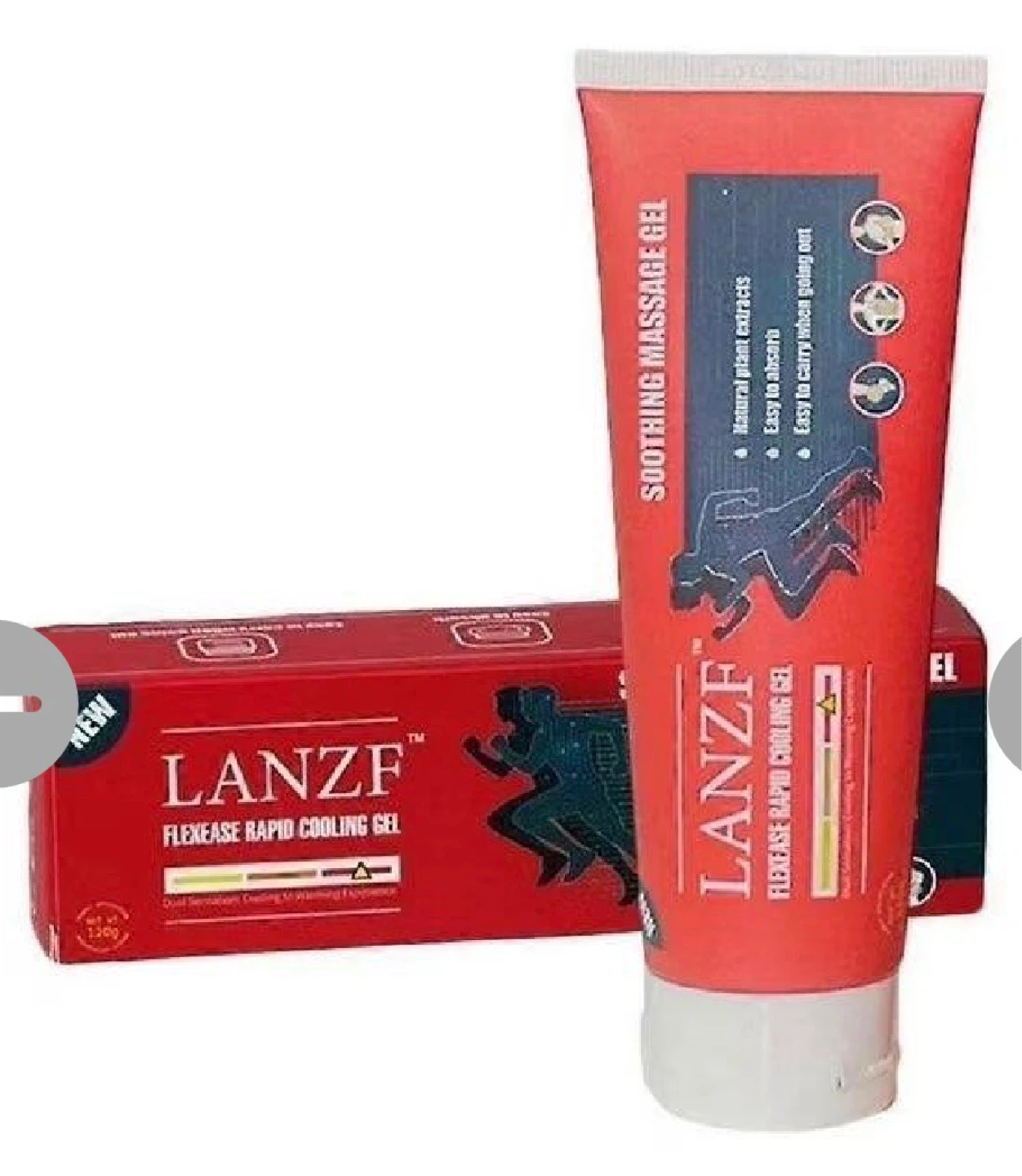 Pack of 2 pcs.LANZF Flexease Rapid Cooling Gel 120g - photo 2
