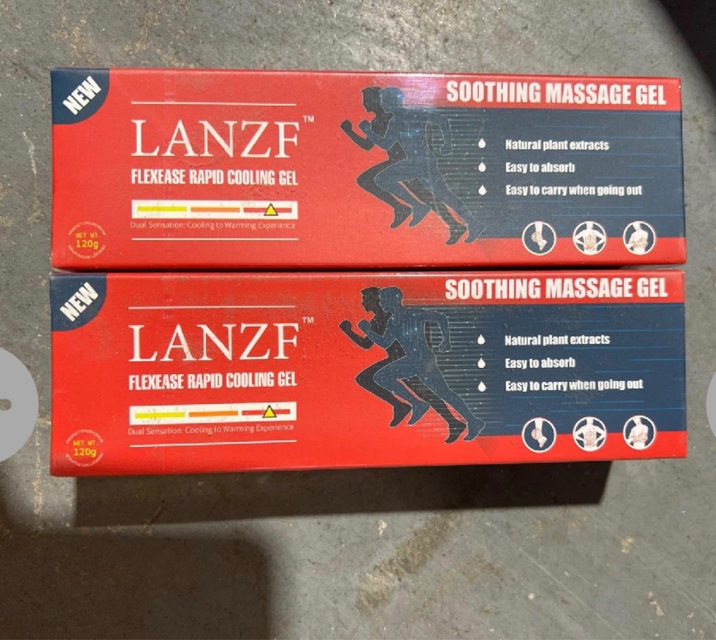 Pack of 2 pcs.LANZF Flexease Rapid Cooling Gel 120g - photo 5