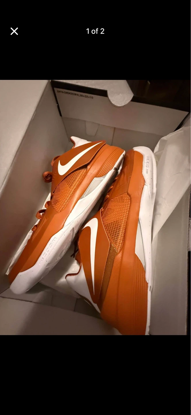 Nike Orange Basketball Shoes