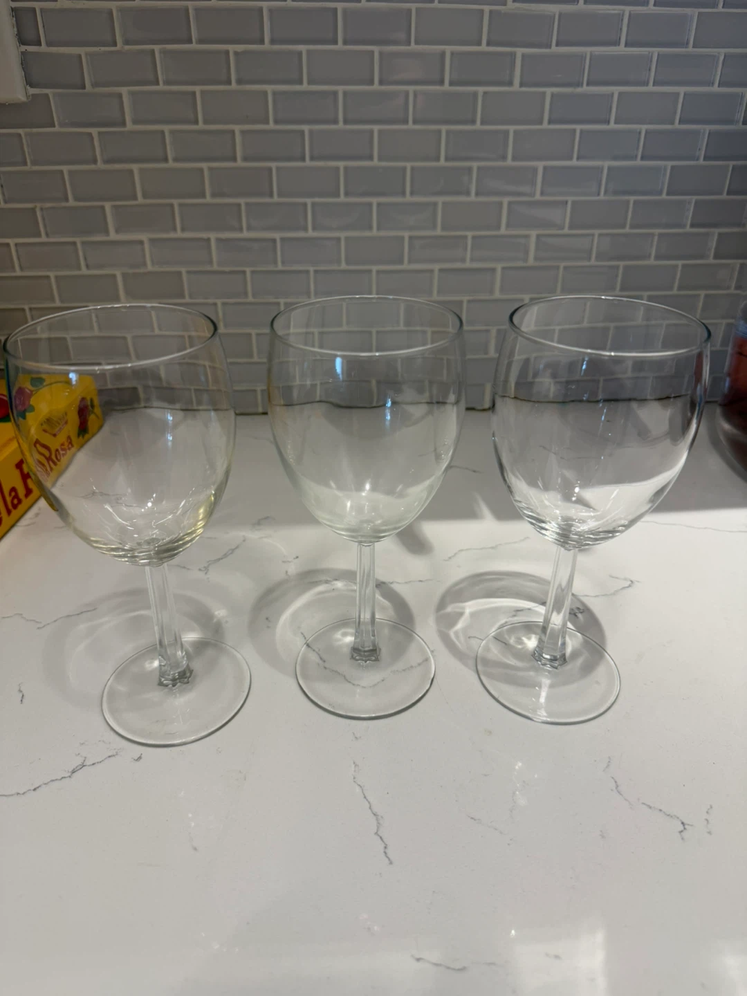 Free wine glasses pick up