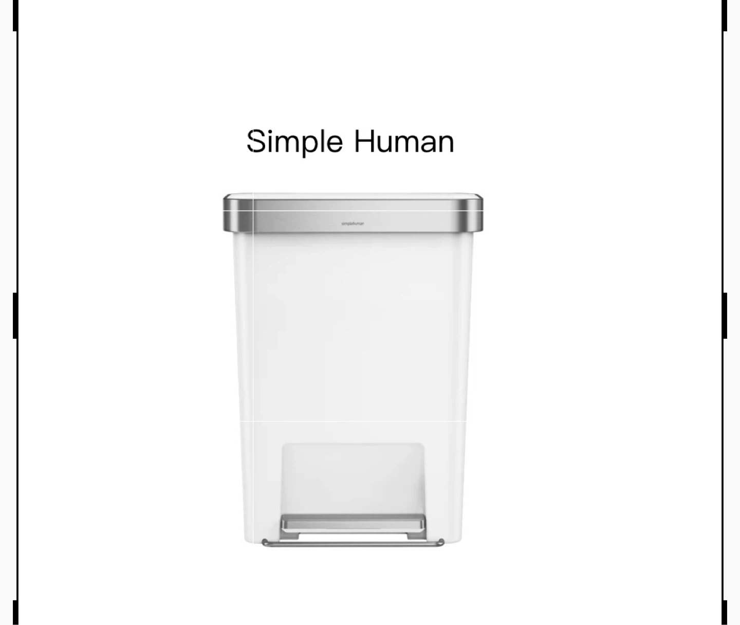 *New* 45L Trash Step Can-(Simple Human)