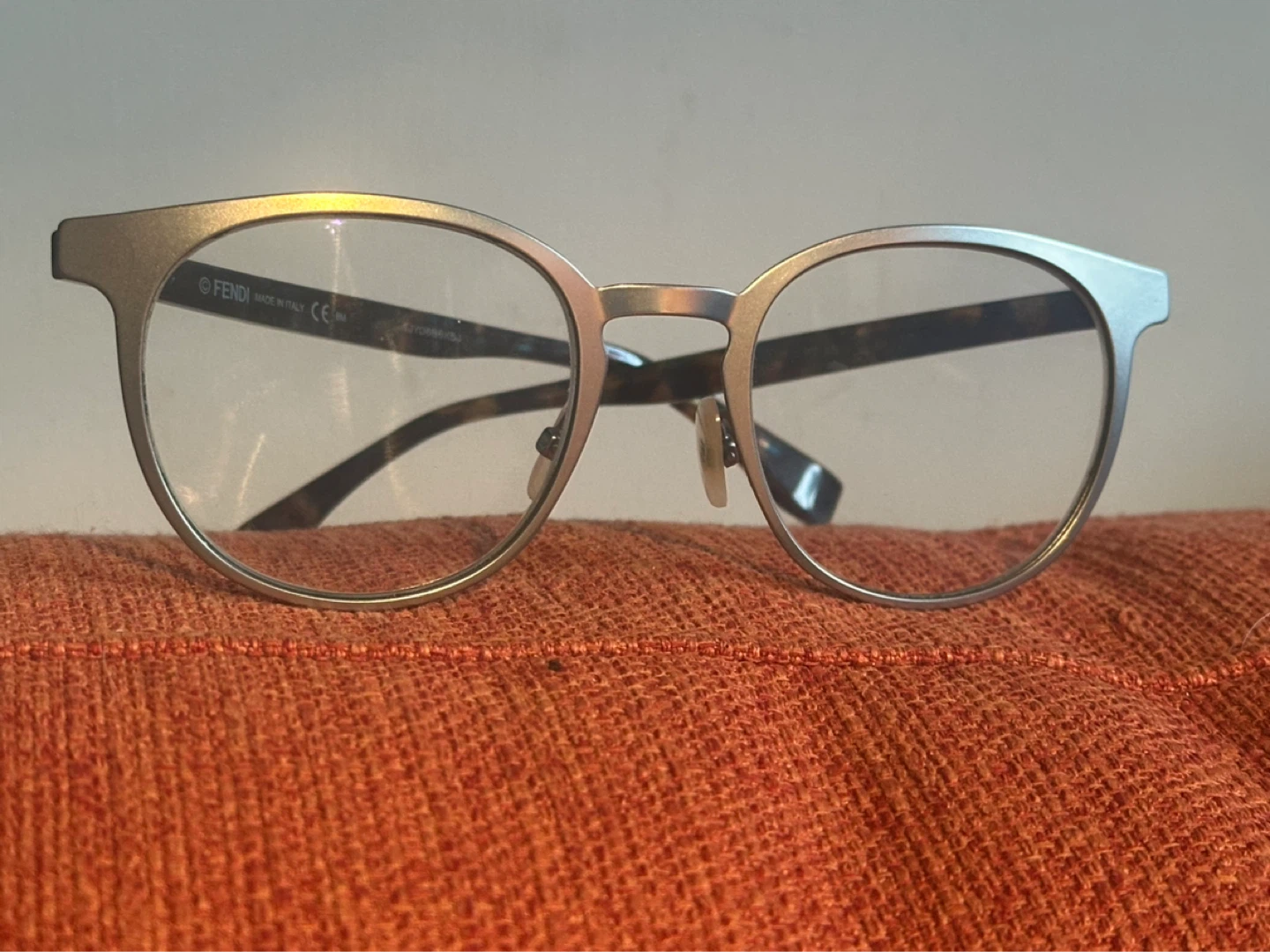 Fendi FF M0009 Matte Ruthenium Mens Eyeglasses