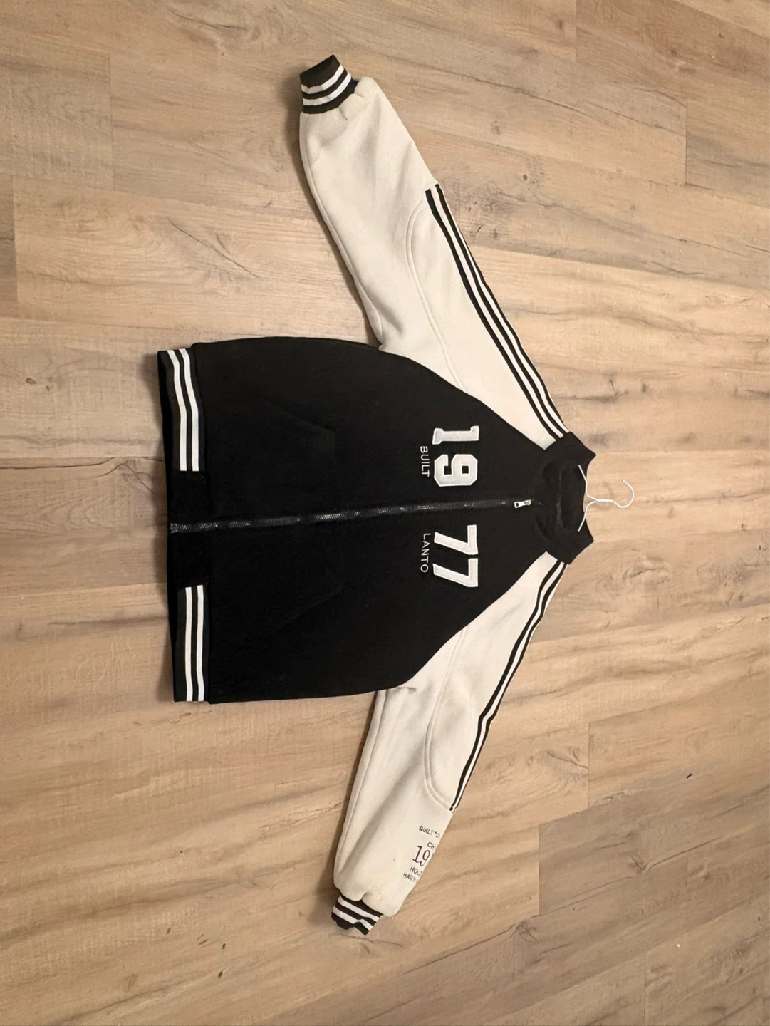 Varsity Jacket - Black and White Plaid - photo 5