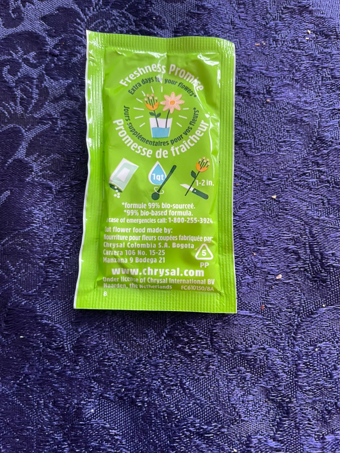 One small sack of Chrysal Flower Food - Universal Flower Boost - photo 2