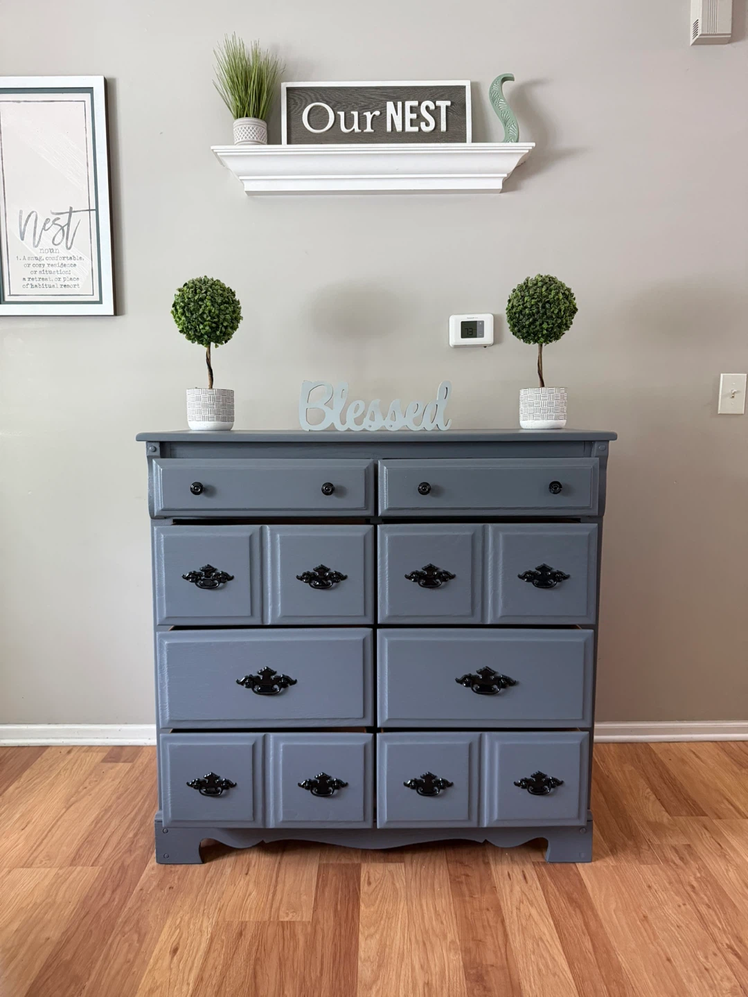 ✨🩶Gorgeous solid oak chest of drawers🩶✨ - photo 2