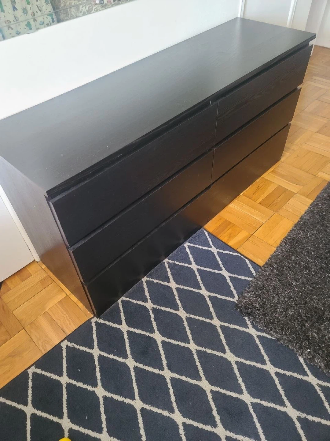 IKEA Black 6-Drawer Dresser
