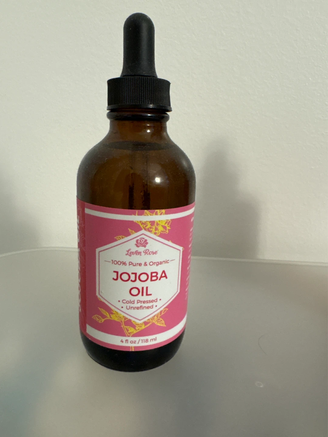 Leven Rose Jojoba Oil - 4 oz / 118 ml
