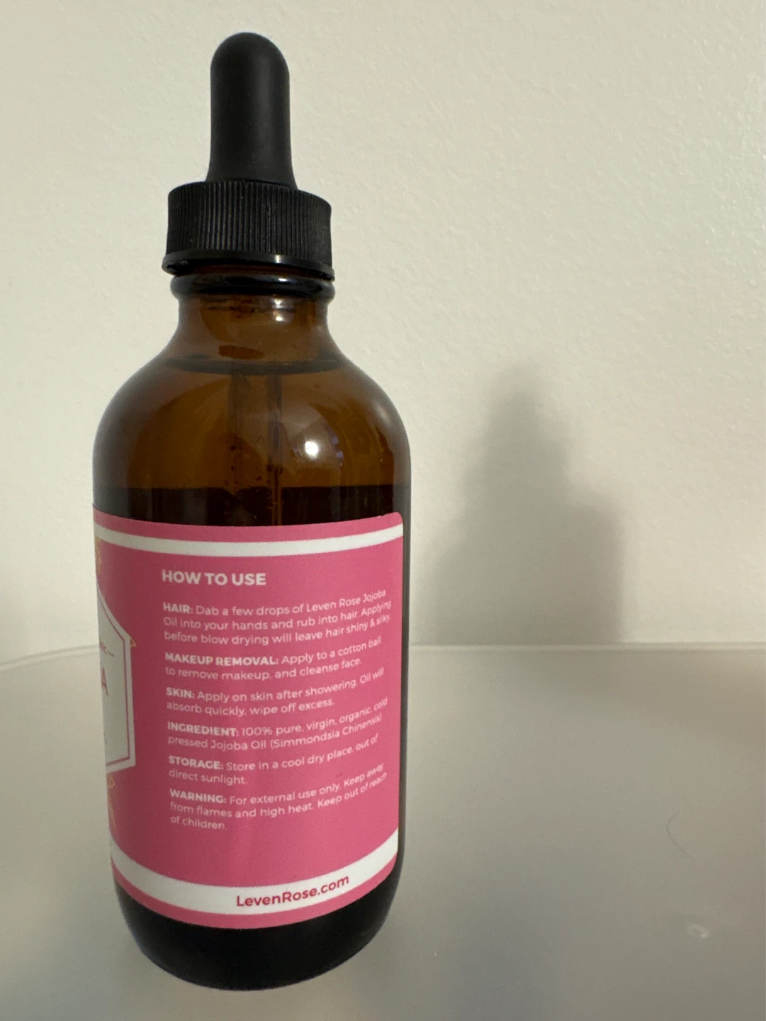 Leven Rose Jojoba Oil - 4 oz / 118 ml - photo 3
