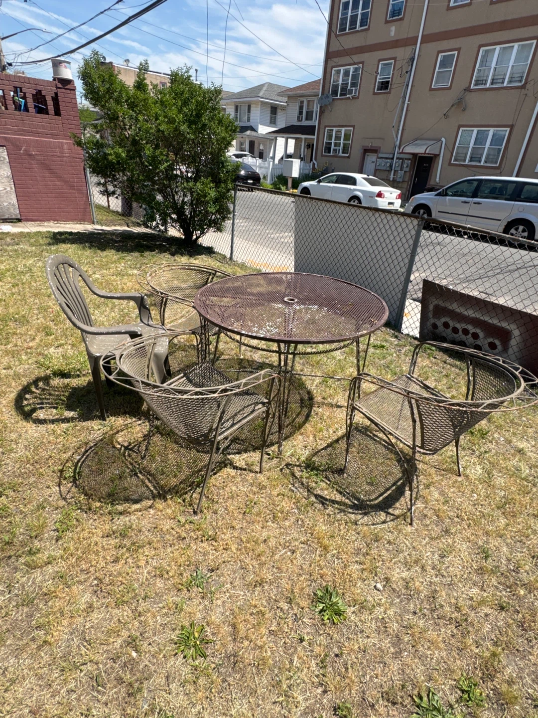 Metal Patio Table and Chairs Set