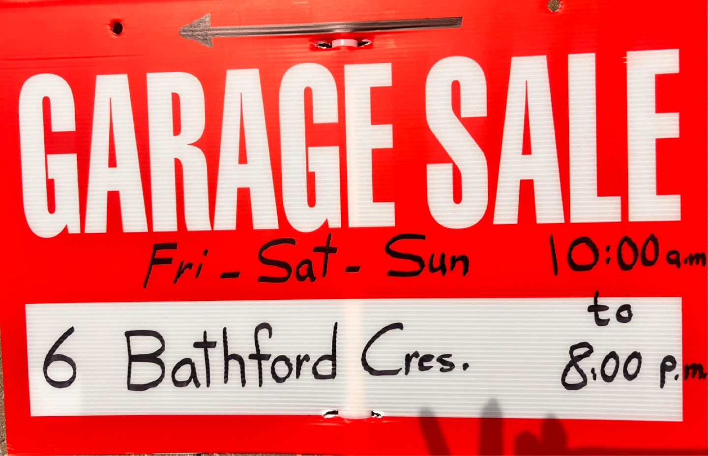 Garage Sale - Fri, Sat, Sun