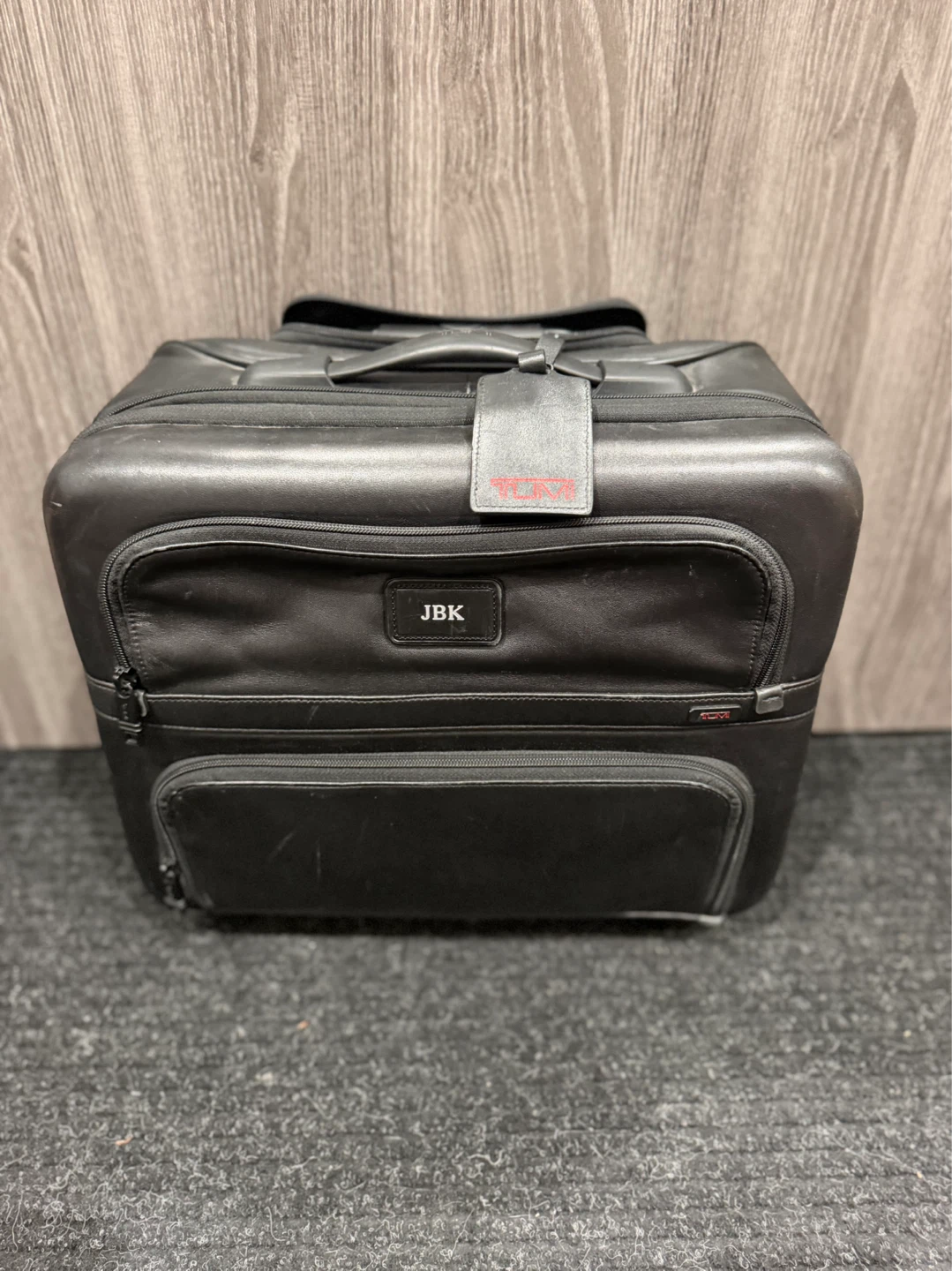 Tumi Black Leather Rolling Briefcase - photo 2