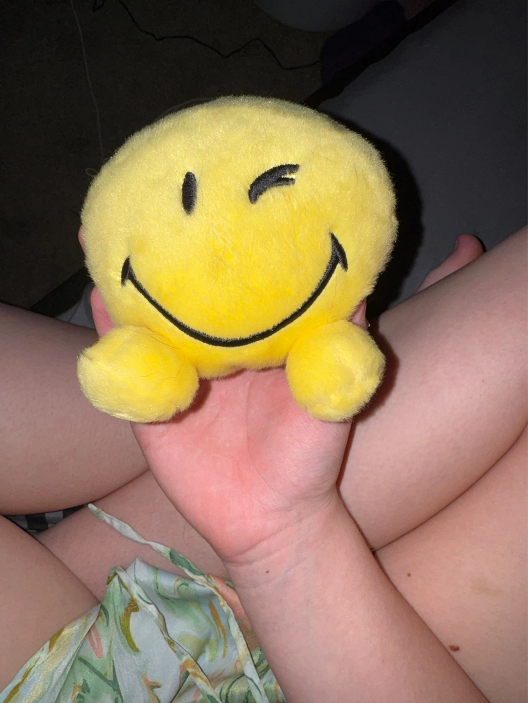 Yellow Smiley Face Plush Toy