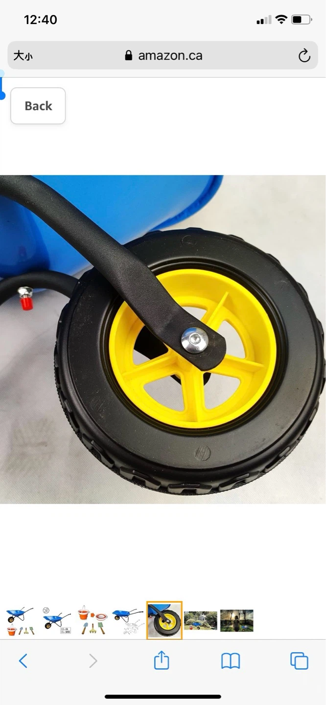 Blue Children's Toy Wheelbarrow - photo 3