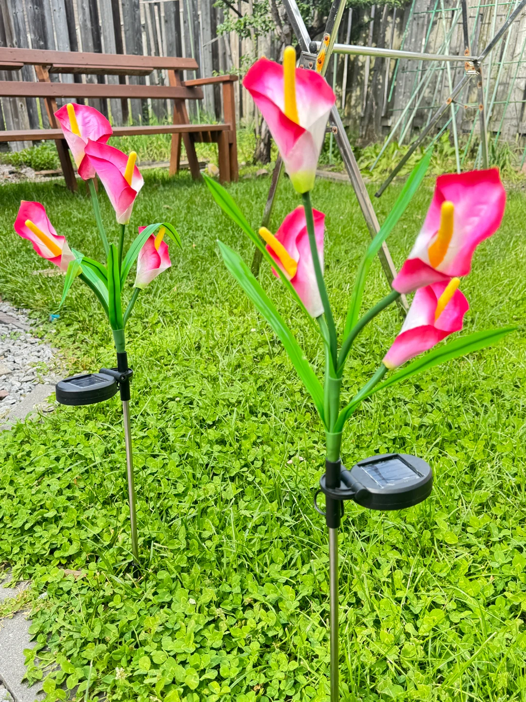 Solar Garden Lights - Calla Lily Design - photo 3