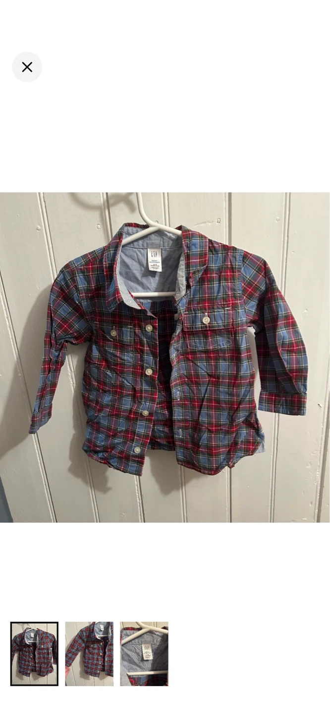 Baby Gap Plaid Button-Up Shirt