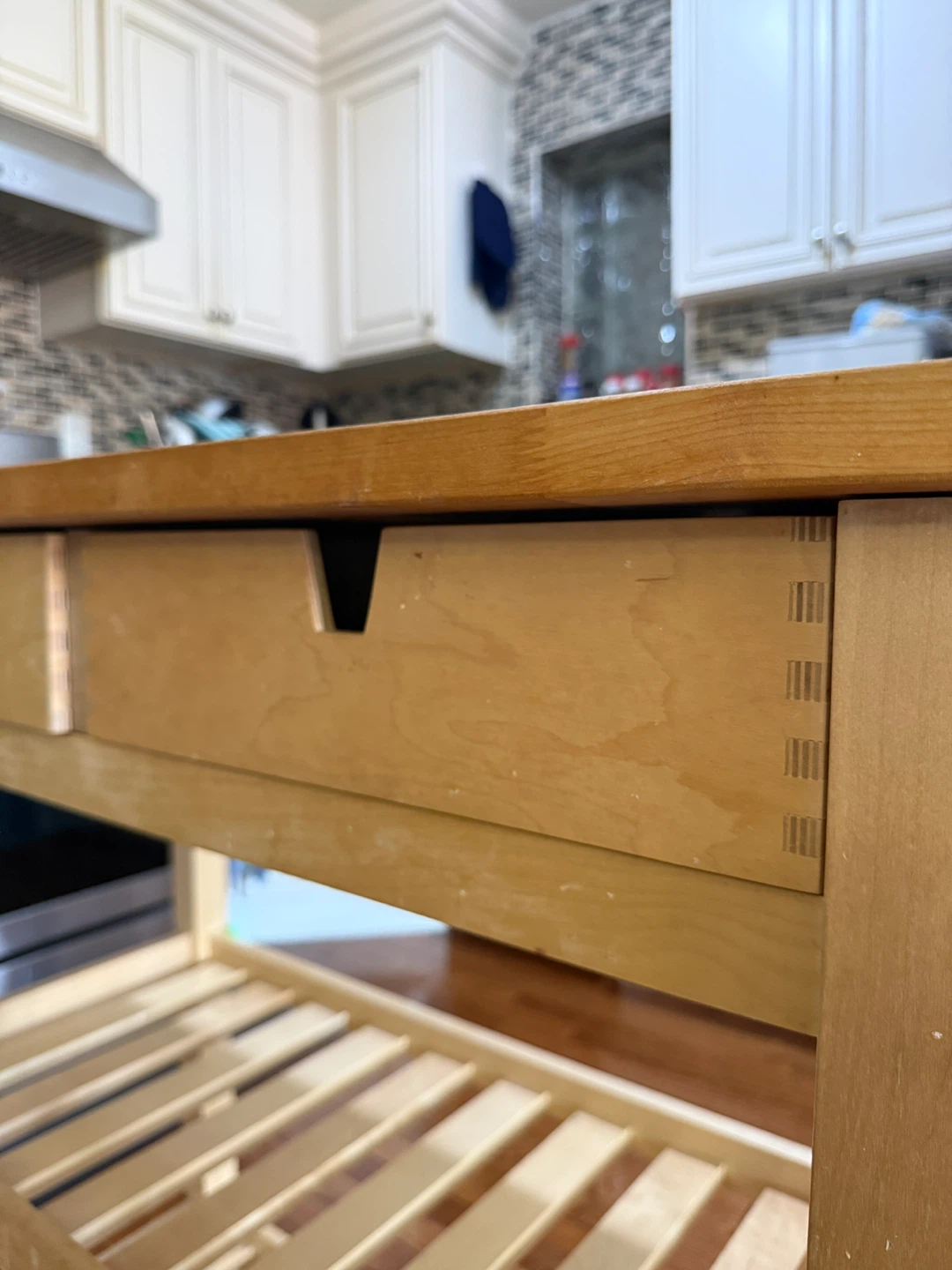 Wooden Kitchen Island with 2 Drawers - photo 4