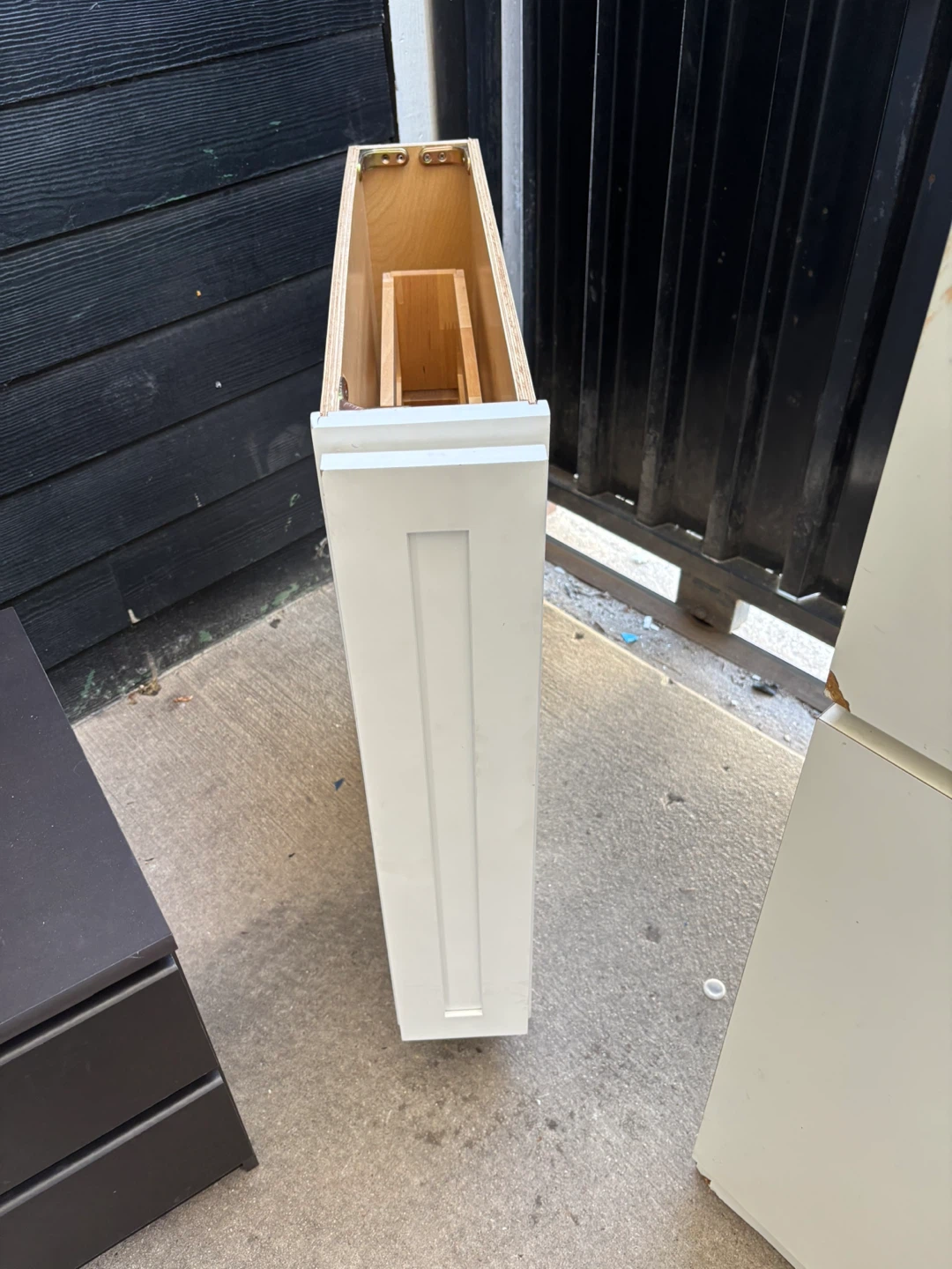 White Kitchen Cabinet Pull-Out Drawer Base - photo 2
