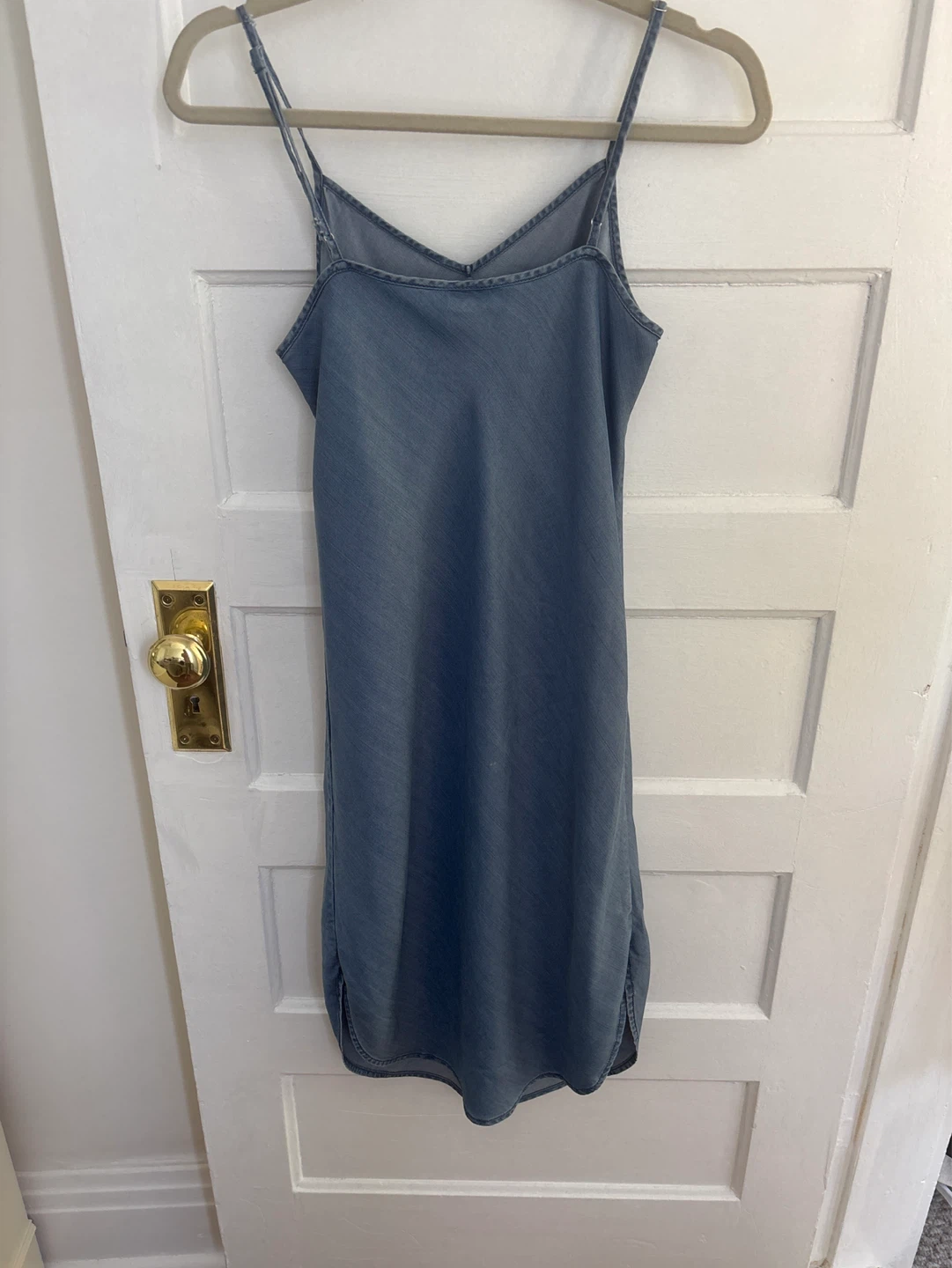 Gap Light Wash Denim Midi Slip Dress - photo 4