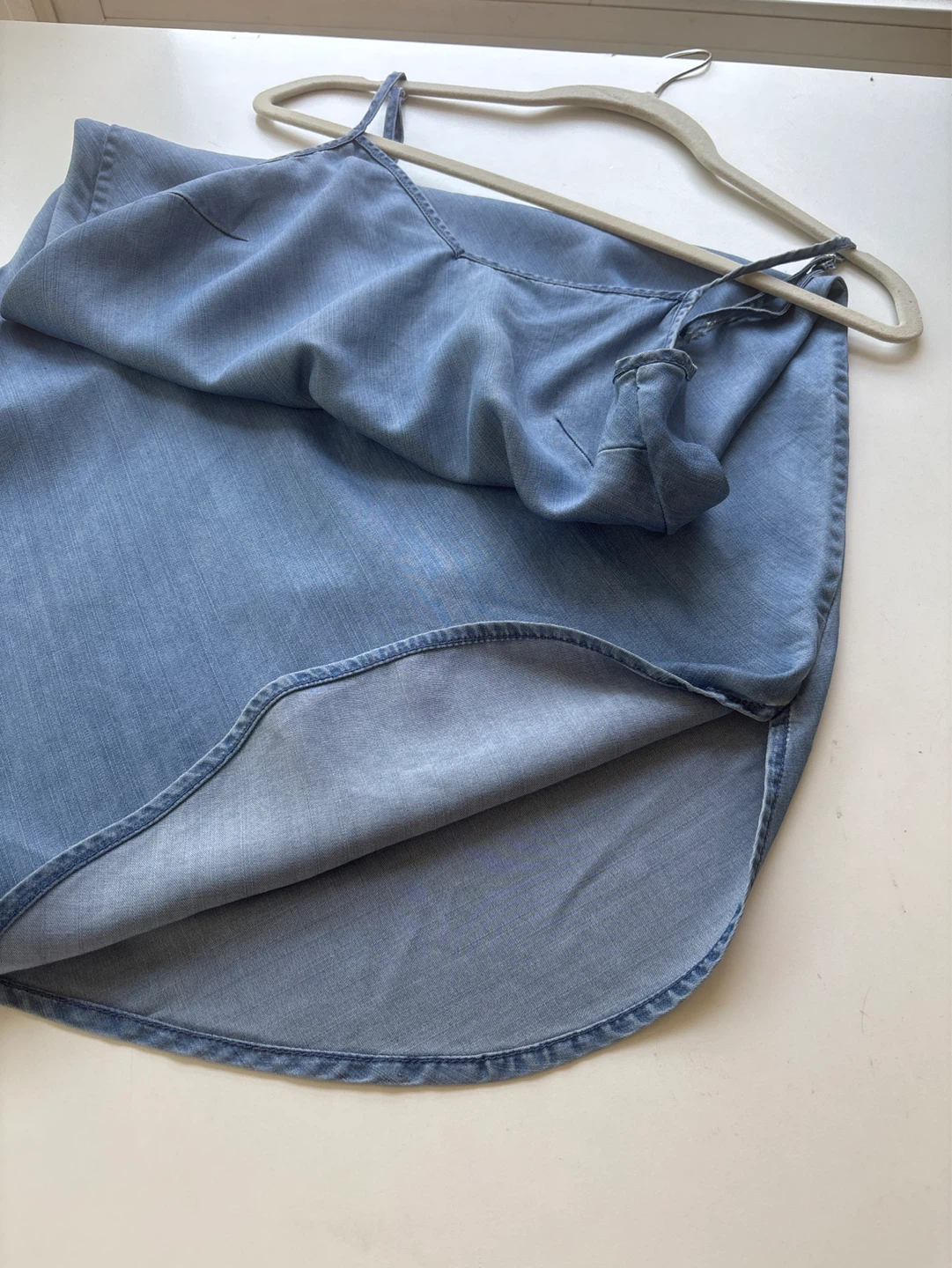 Gap Light Wash Denim Midi Slip Dress - photo 5