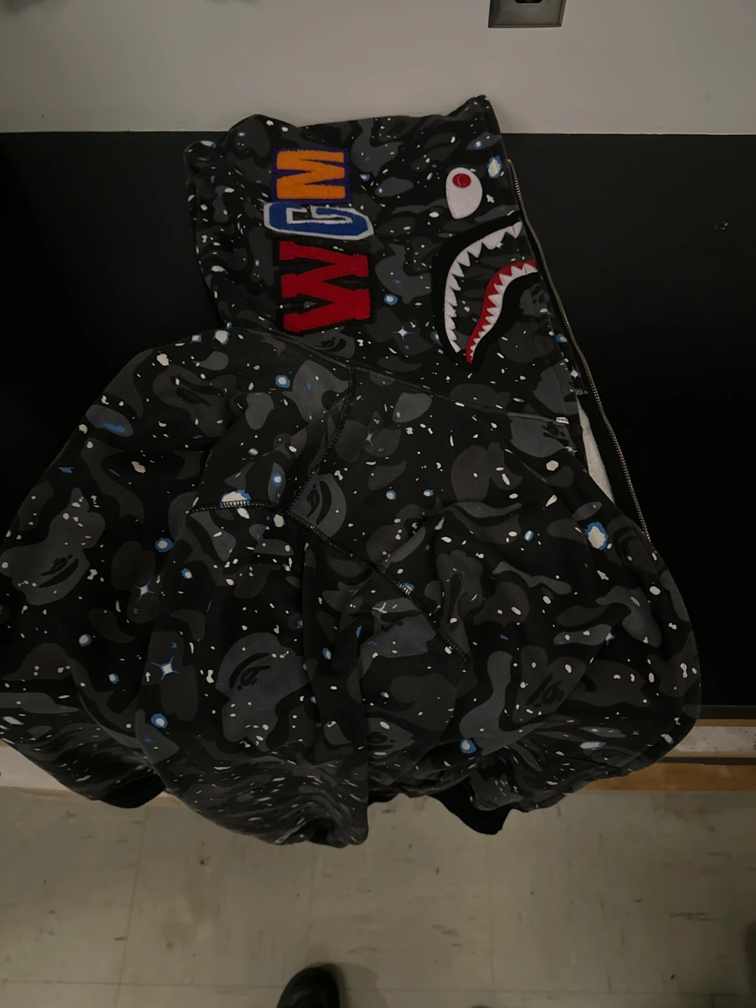 A Bathing Ape Shark Camo Hoodie