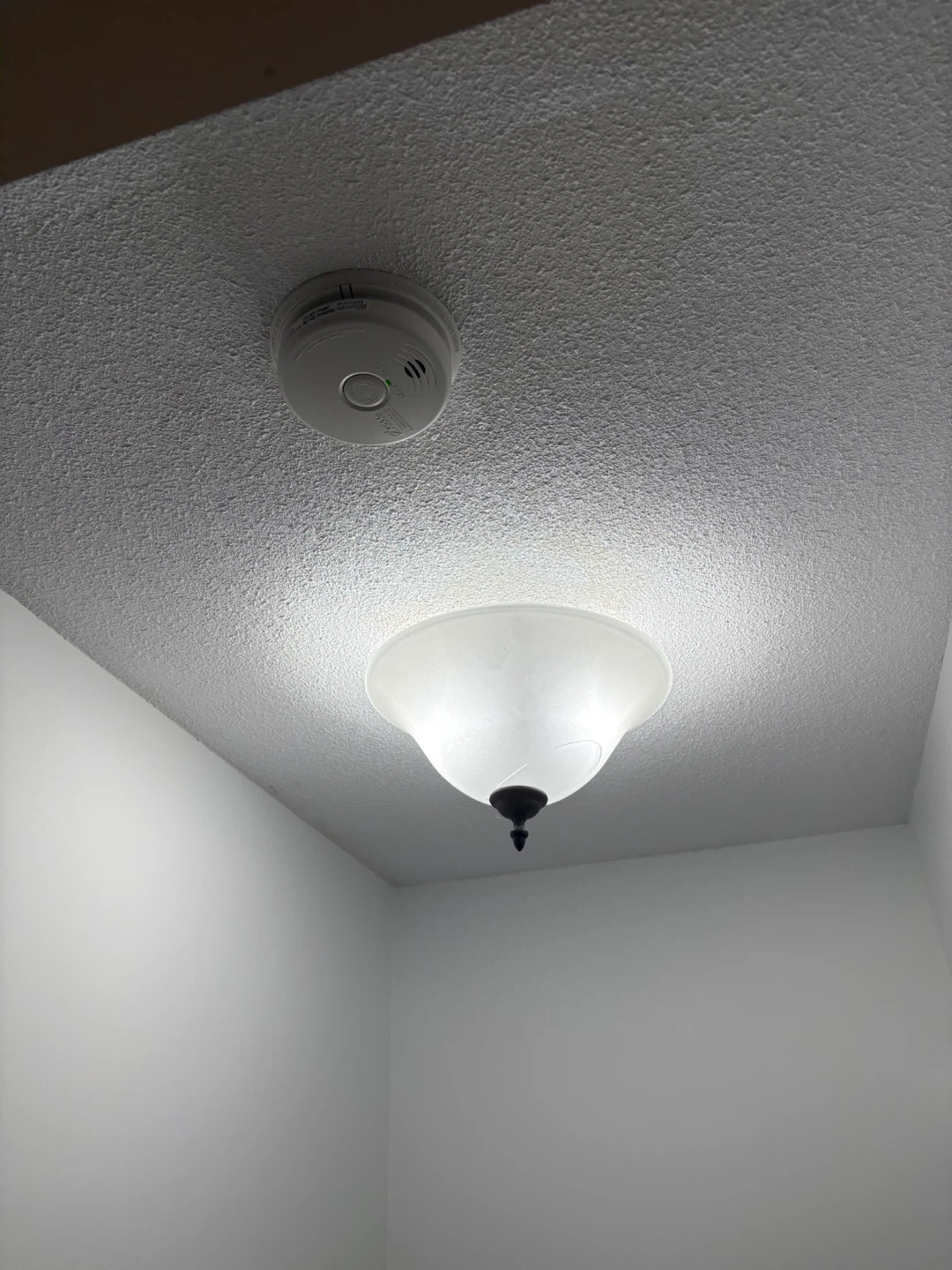 Marbled glass flushmount ceiling light