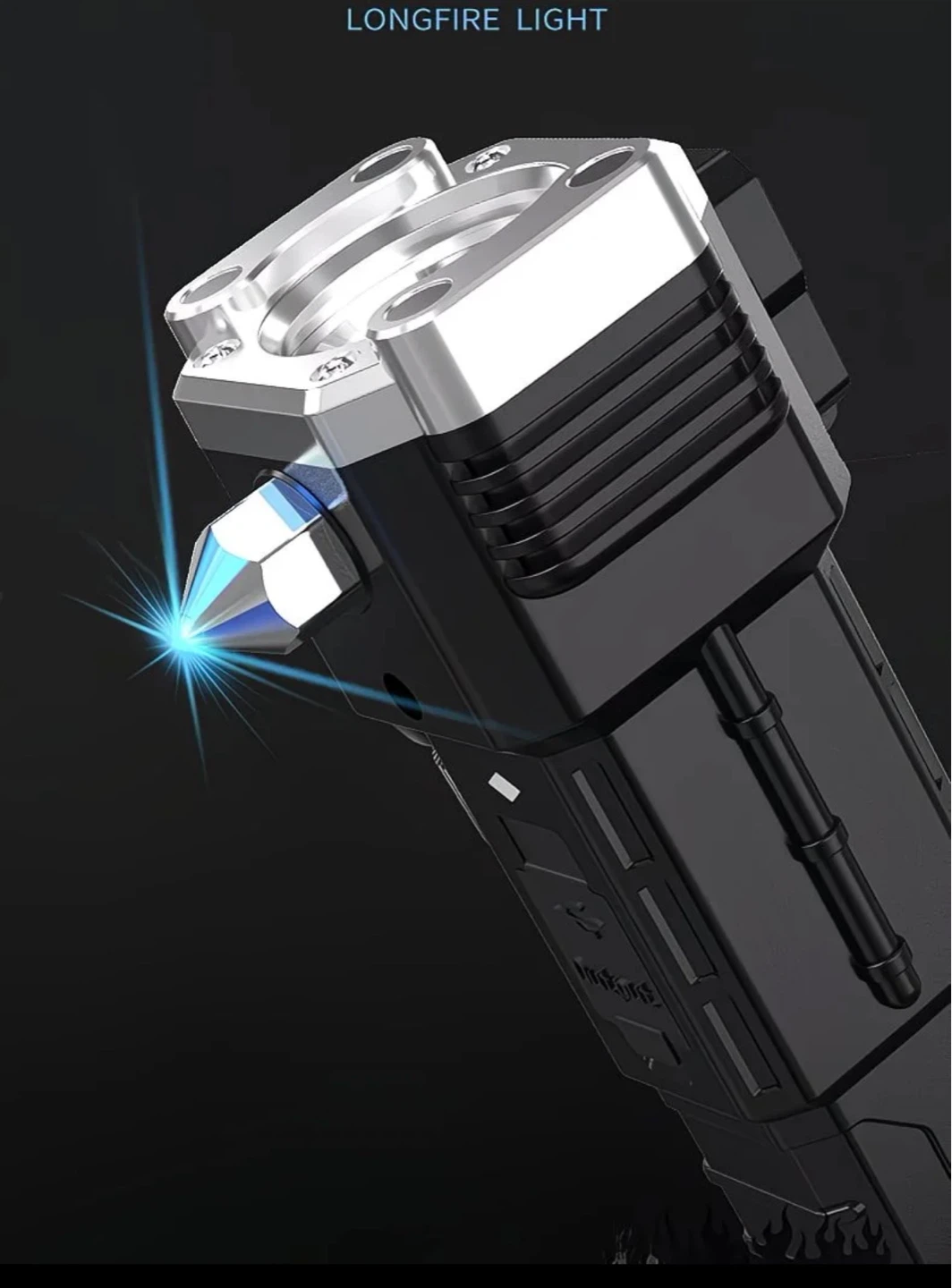 Longfire Flashlight with Emergency Hammer - photo 3