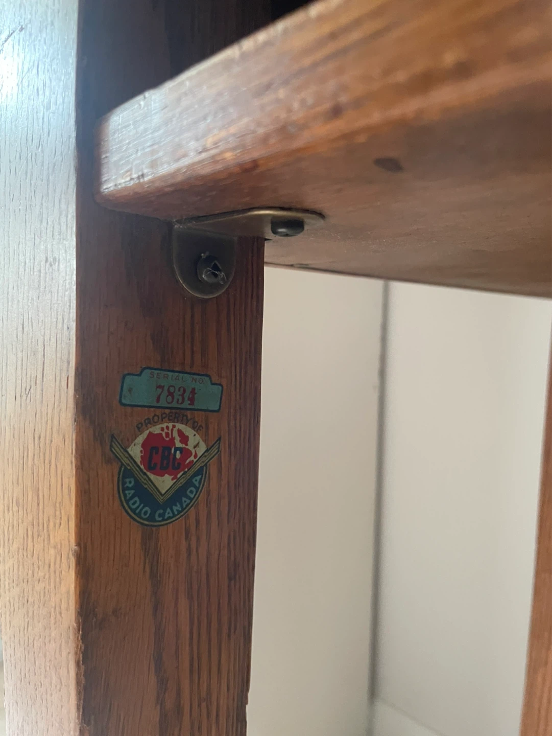 Antique Newsroom Desk - photo 3