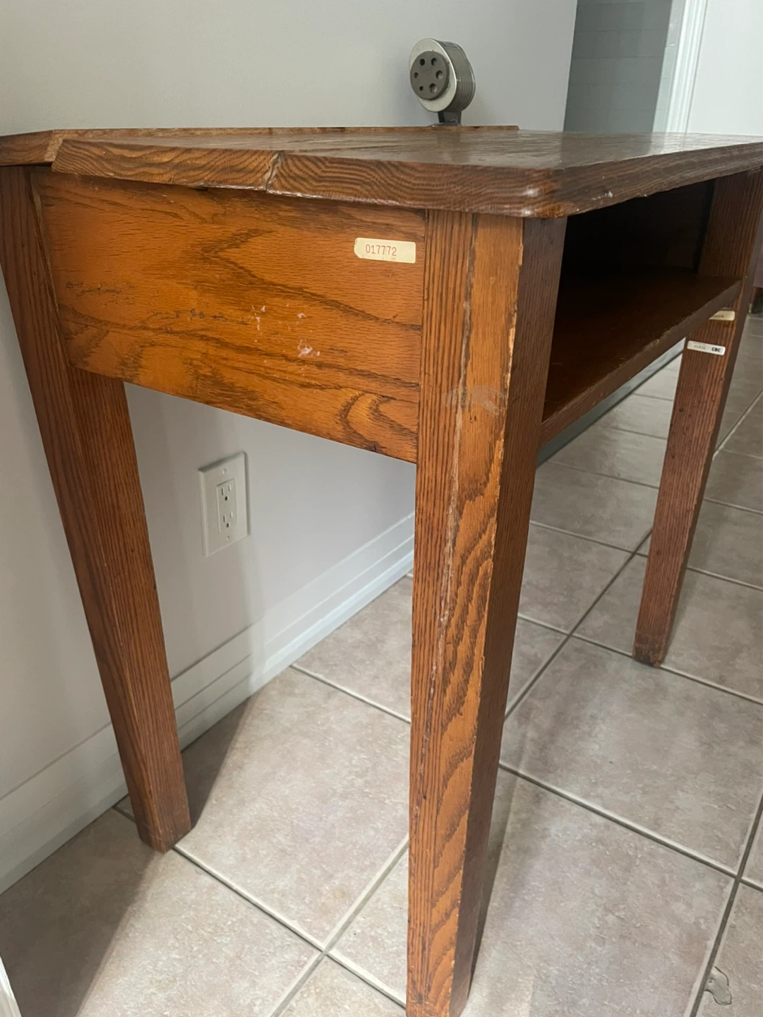 Antique Newsroom Desk - photo 2