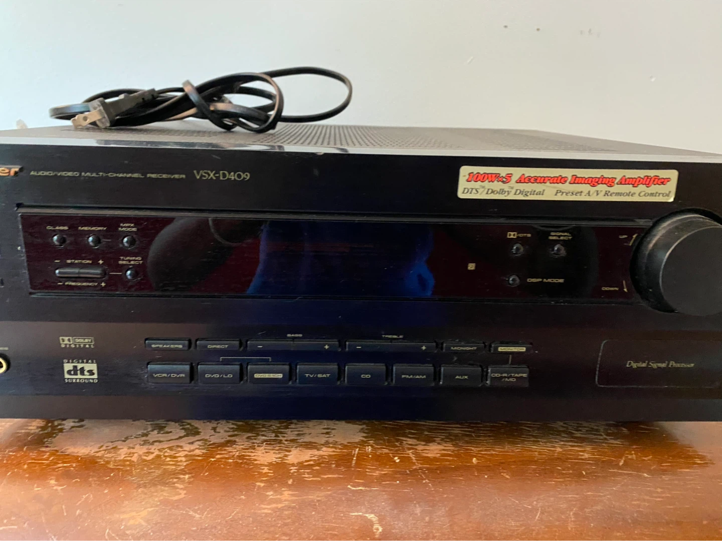 Pioneer VSX-D409 Audio/Video Multi-Channel Receiver