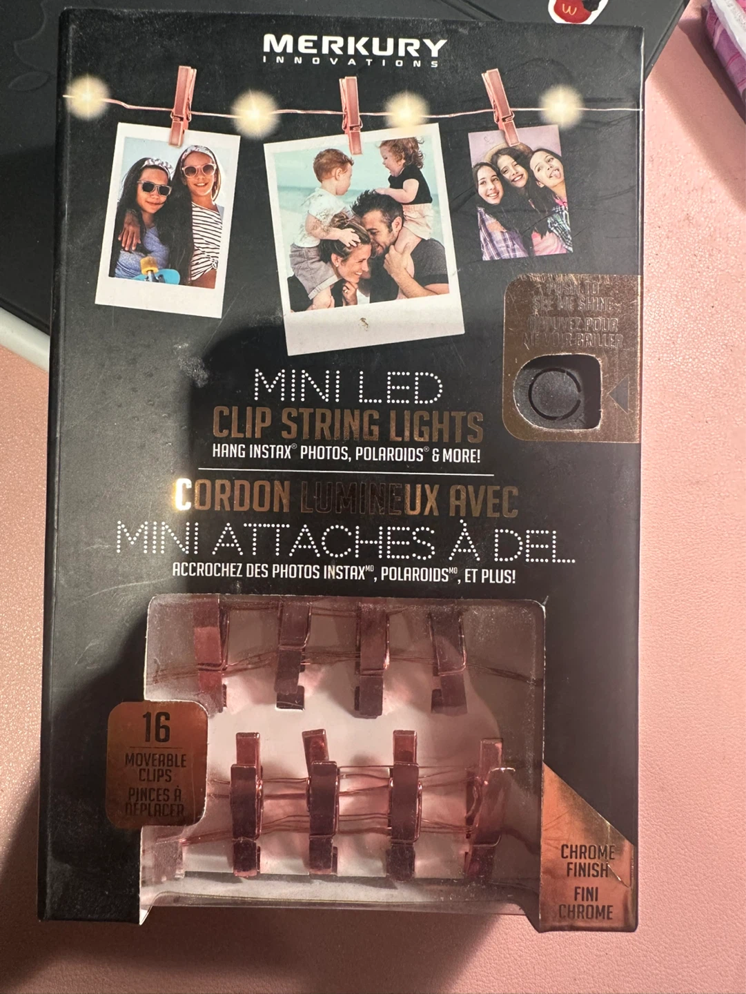 Merkury Innovations Mini LED Clip String Lights