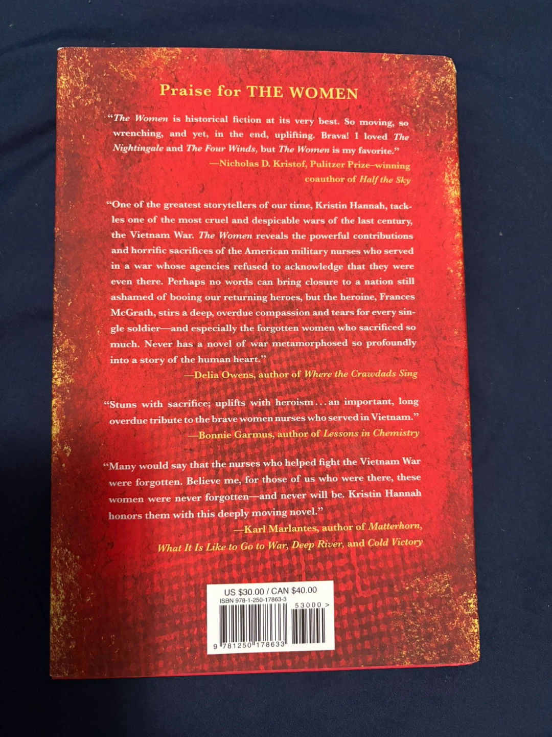 Brand New The Women by Kristin Hannah Hardcover Novel - photo 2