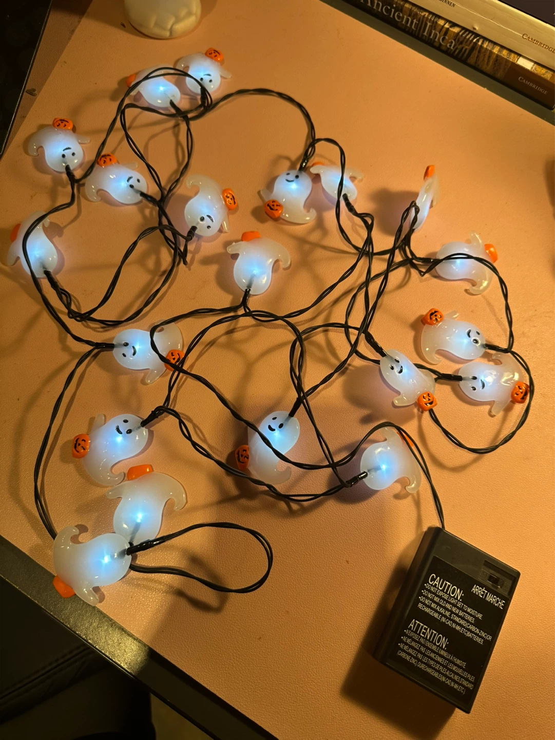 Cute Ghost String Lights with Remote - photo 3