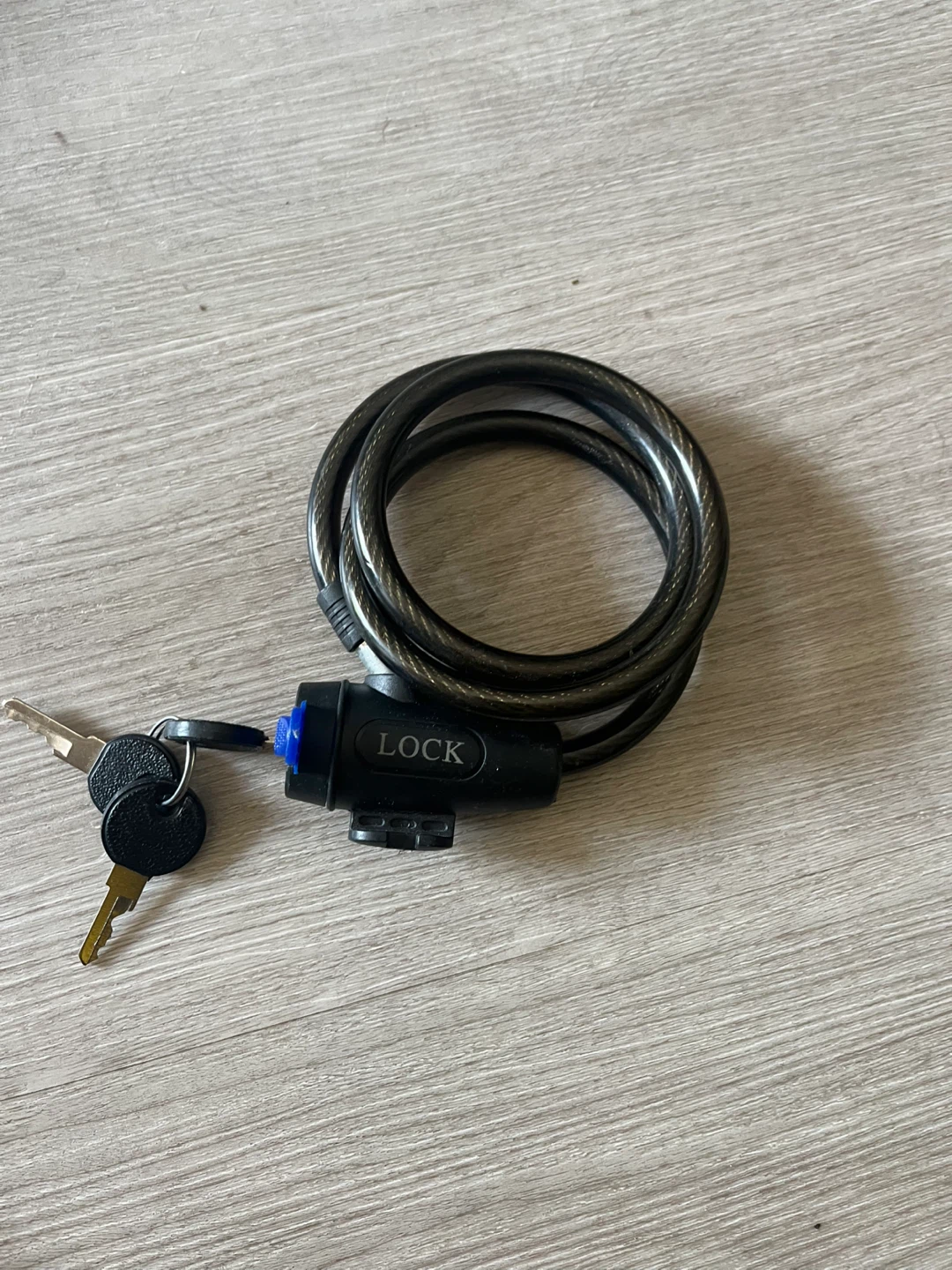 Red Bike Pump with Cable Lock - photo 3