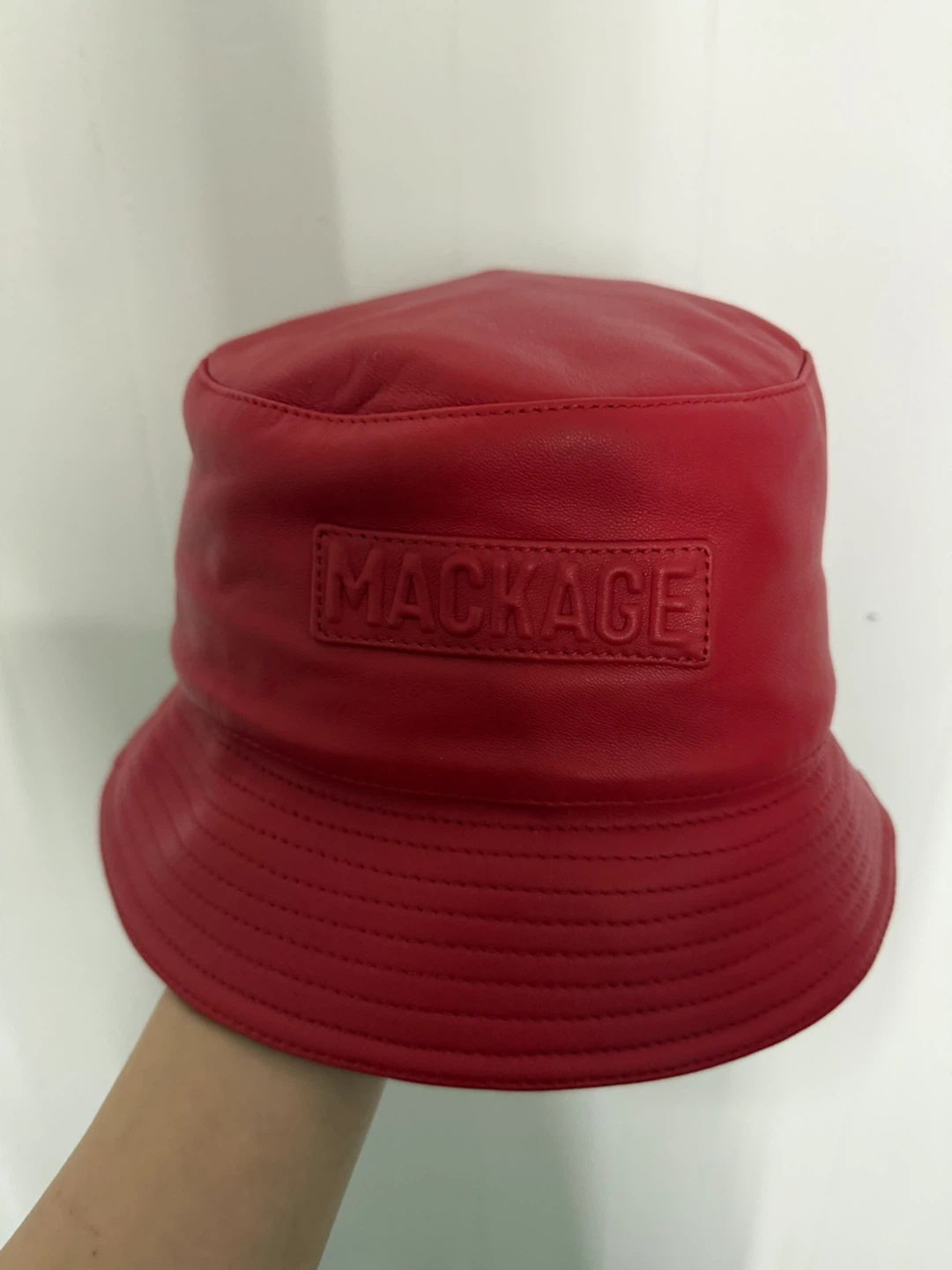 MACKAGE Red BENNET-ZL Bucket Hat